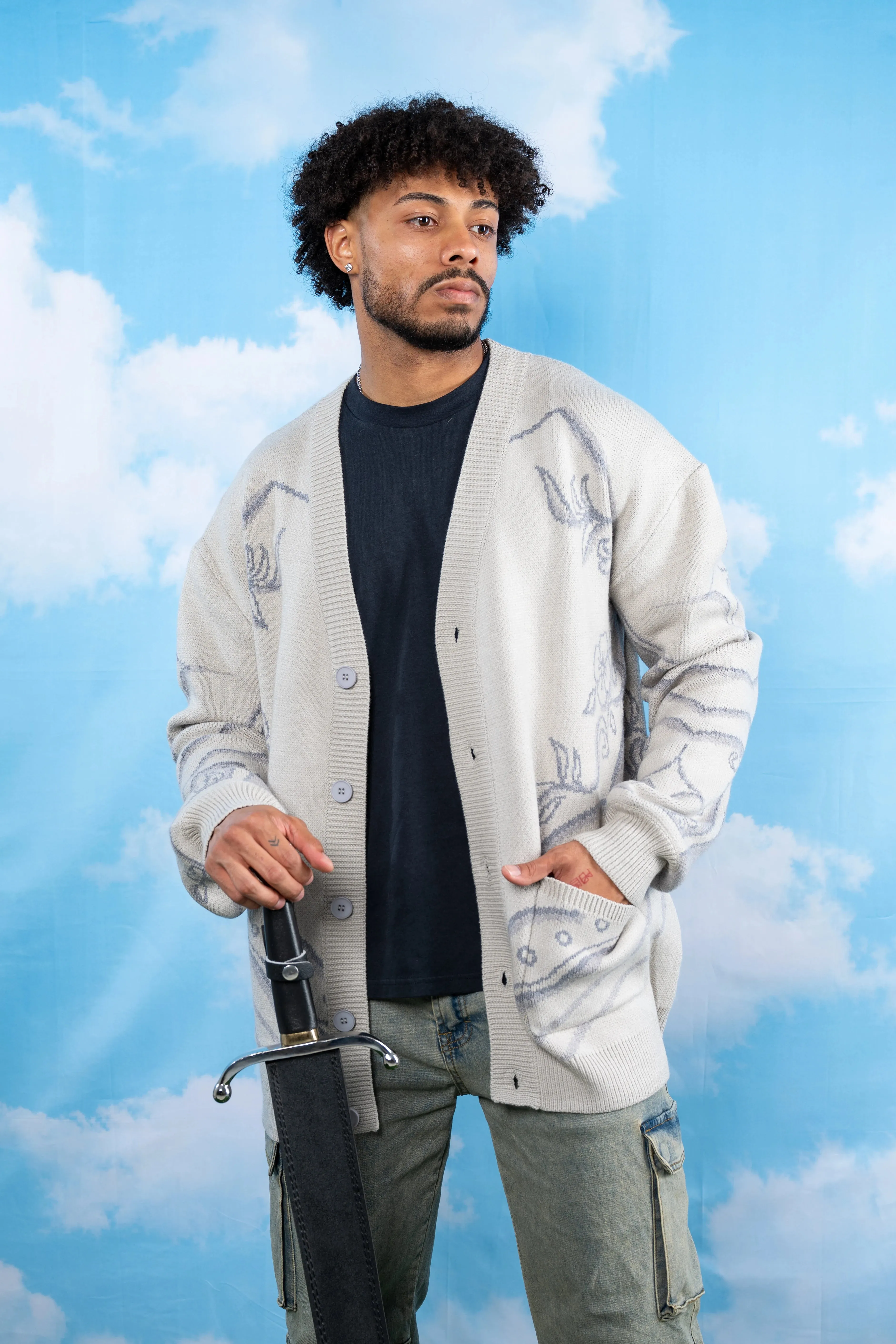 Knight's Armor Cardigan sold by Steady Hands product image thumbnail 5