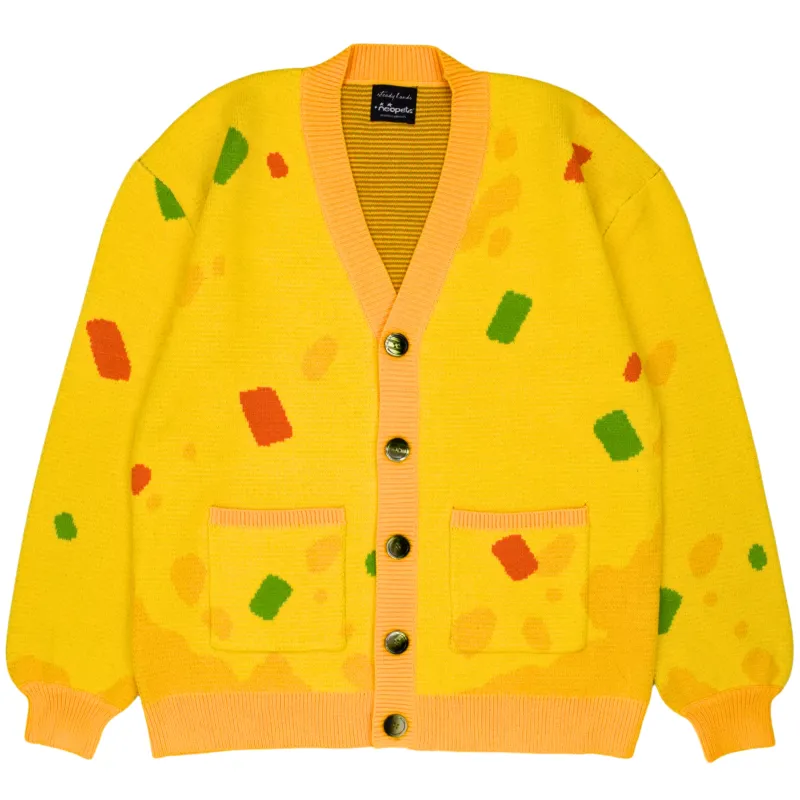 Giant Omelette Cardigan sold by Steady Hands