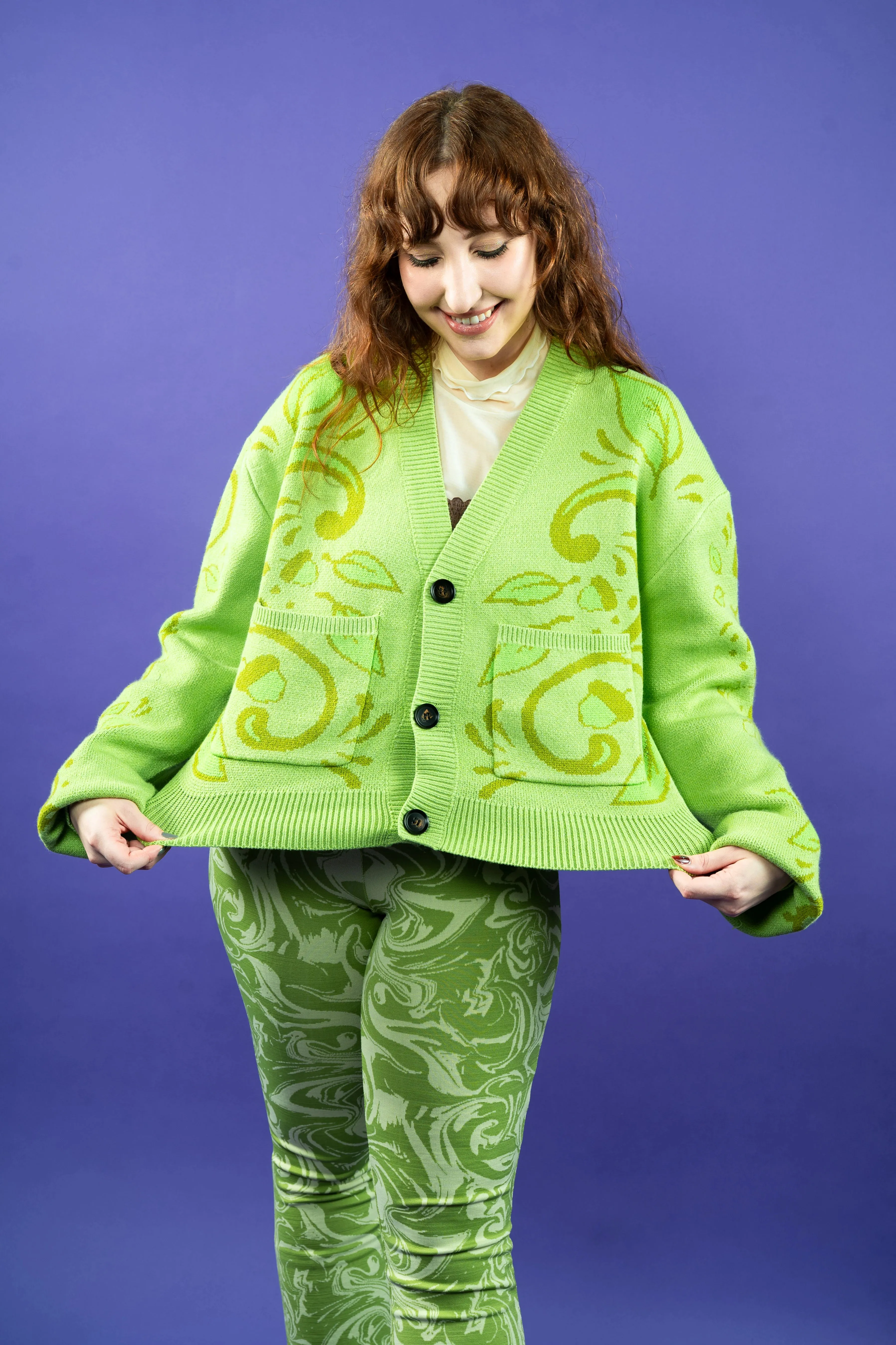 Cropped Illusen Cardigan sold by Steady Hands product image thumbnail 4
