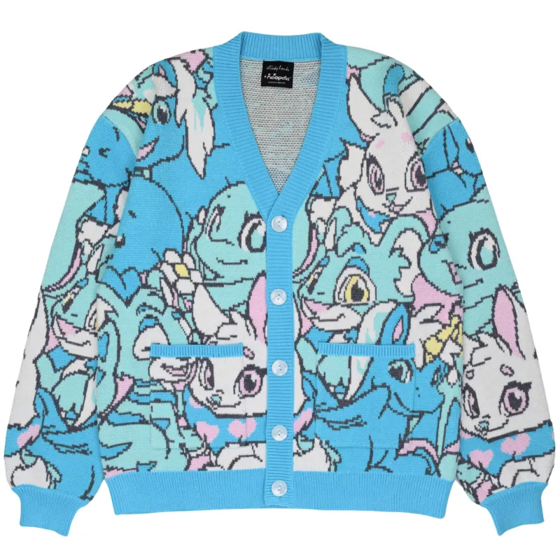Blue Neopian Cardigan sold by Steady Hands