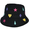 Black Clown Patterned Bucket Hat sold by Steady Hands