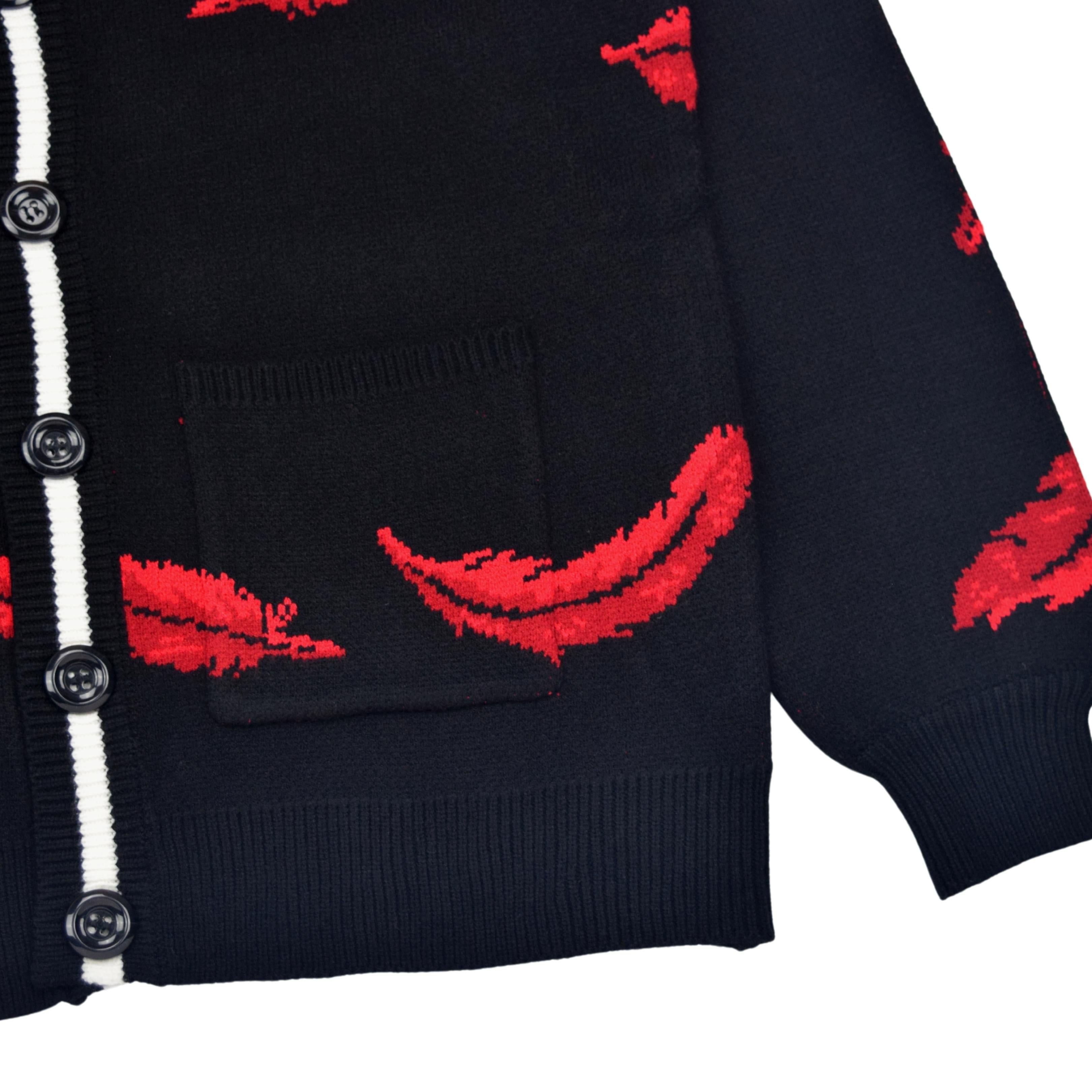 Black Hawks Cardigan sold by Steady Hands product image thumbnail 4