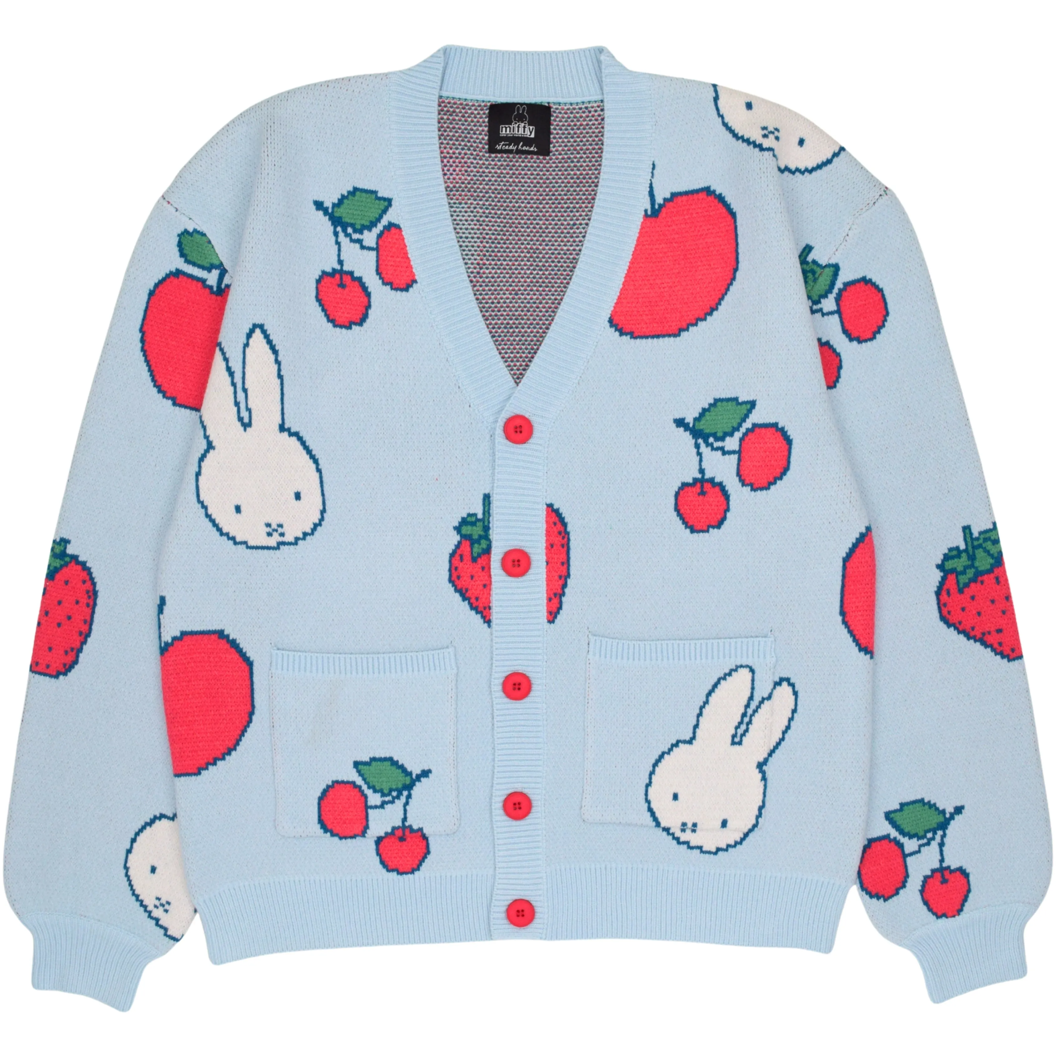 Miffy Strawberry Cardigan sold by Steady Hands