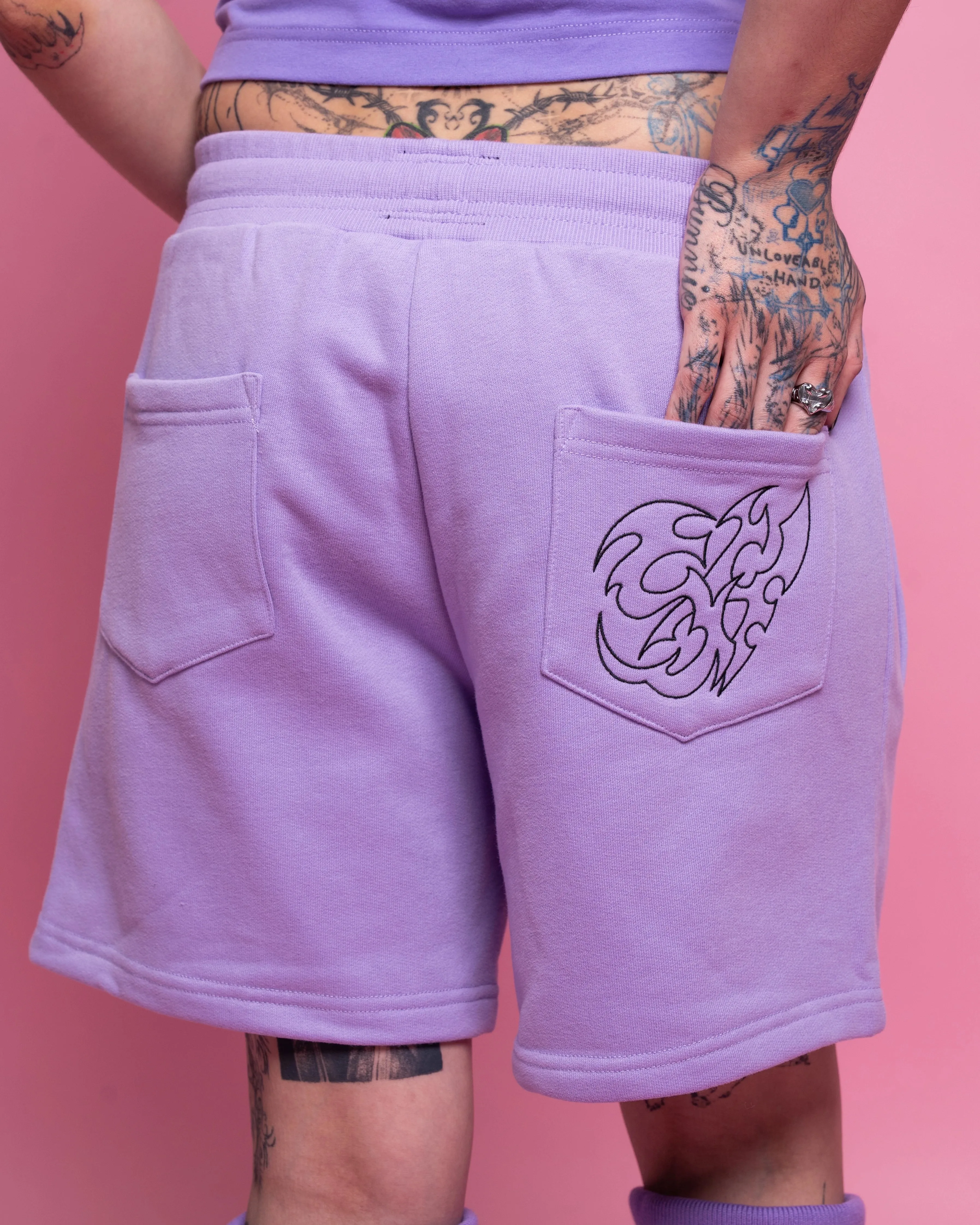 Cyber Heart Shorts sold by Steady Hands product image thumbnail 4