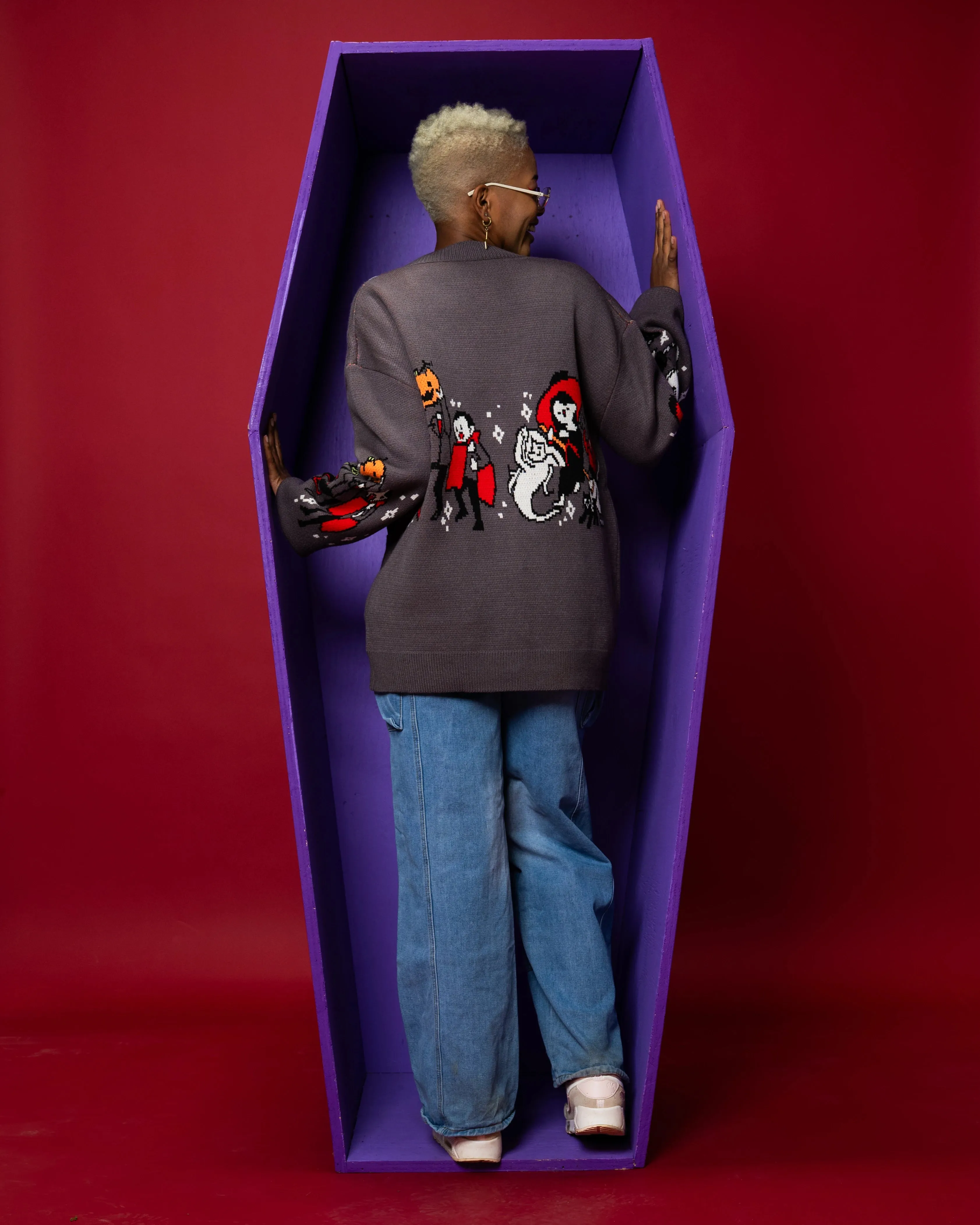 Ghoul's Night Out Cardigan sold by Steady Hands product image thumbnail 4