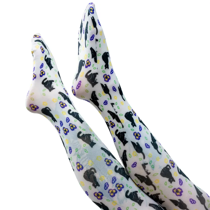 Meowin' Around Tights sold by Steady Hands