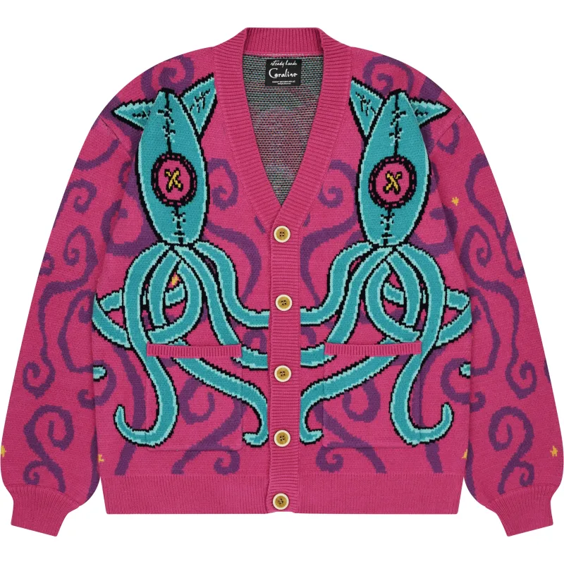 Coraline Squid Cardigan sold by Steady Hands