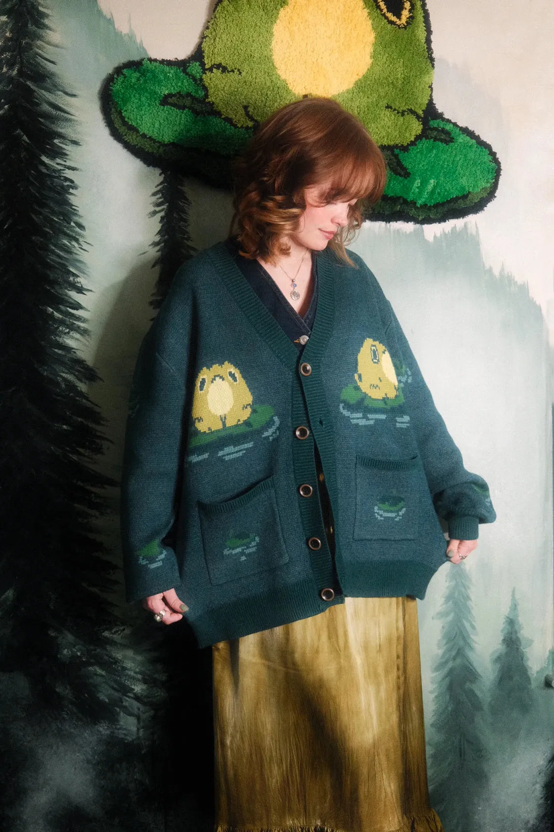 Top Frog Cardigan sold by Steady Hands product image thumbnail 3