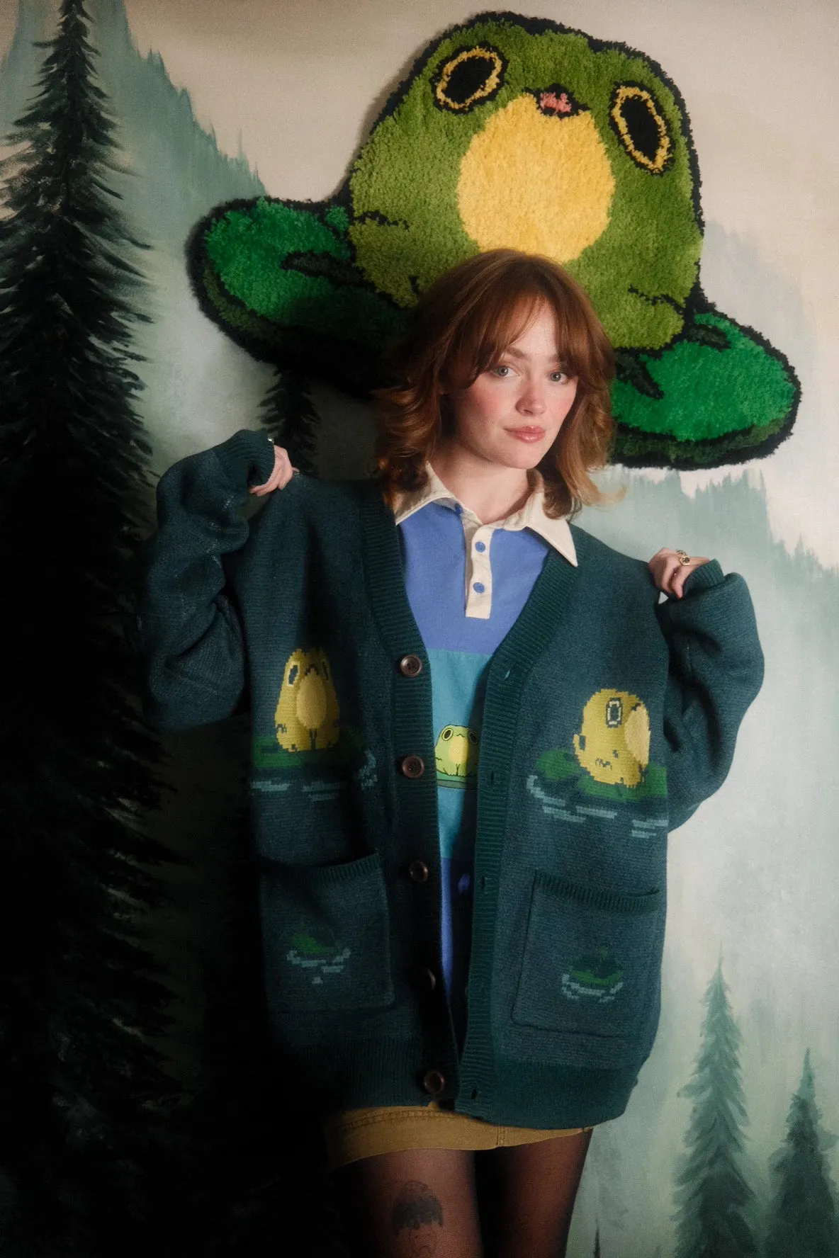 Top Frog Cardigan sold by Steady Hands product image thumbnail 5