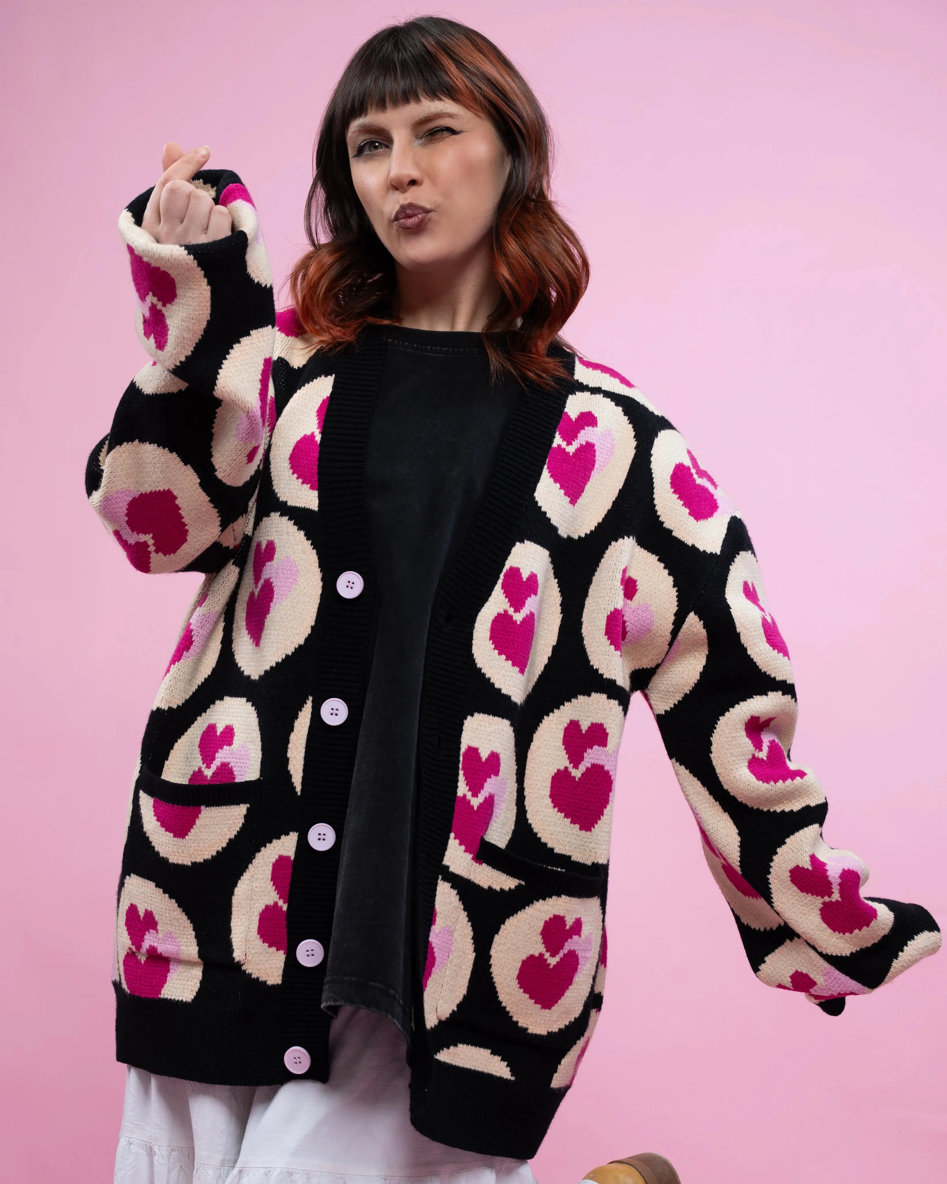 Valentine's Cookie Cardigan sold by Steady Hands product image thumbnail 5