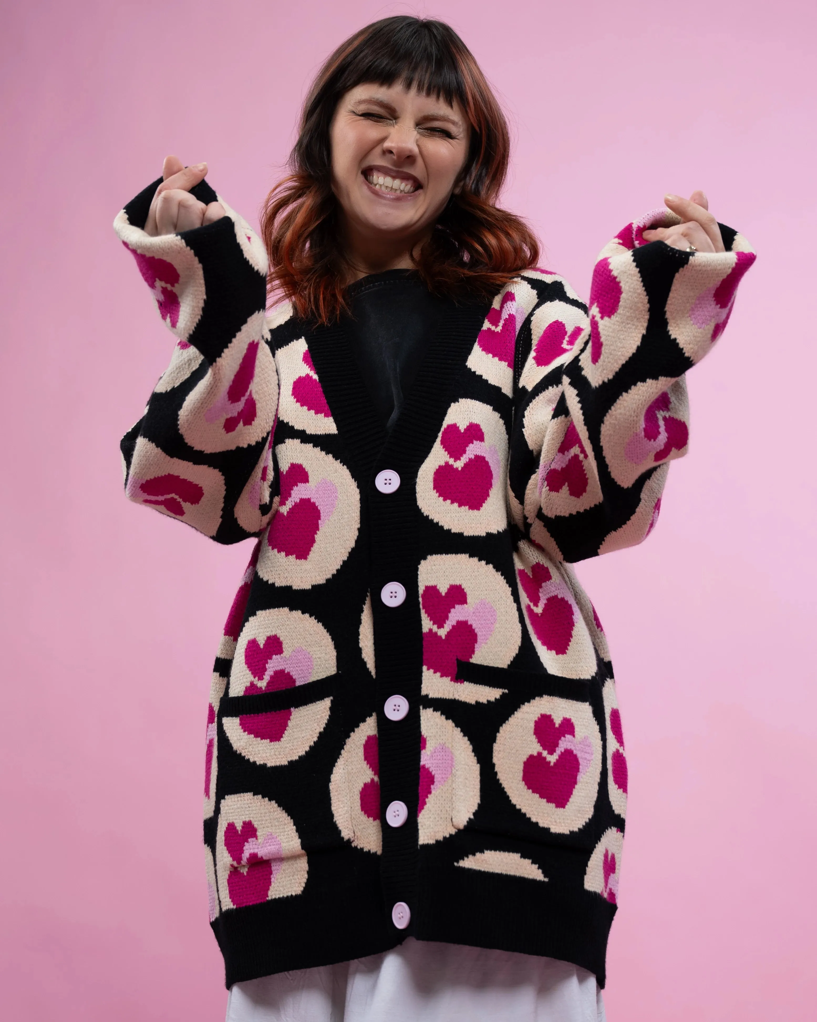 Valentine's Cookie Cardigan sold by Steady Hands product image thumbnail 4