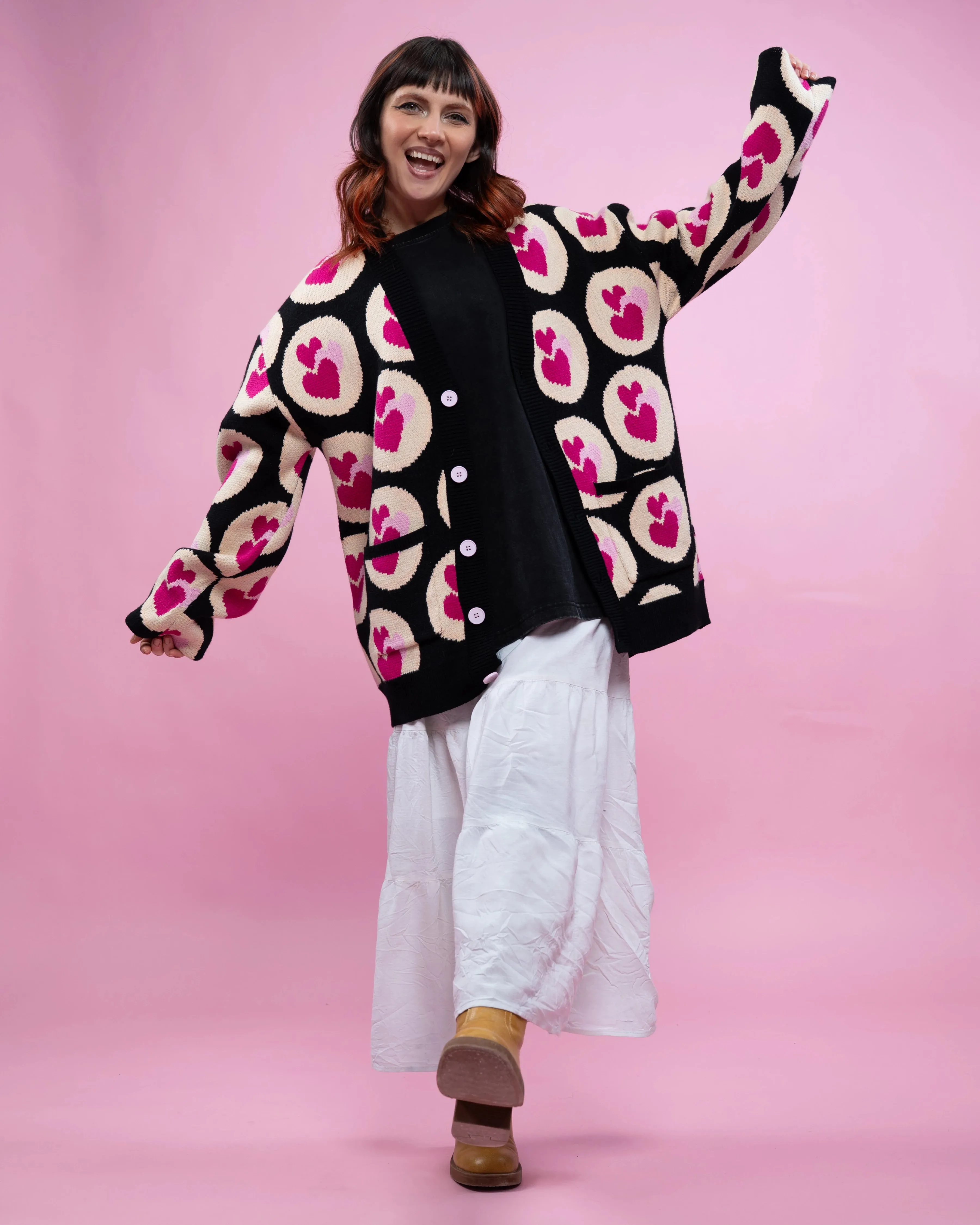 Valentine's Cookie Cardigan sold by Steady Hands product image thumbnail 3