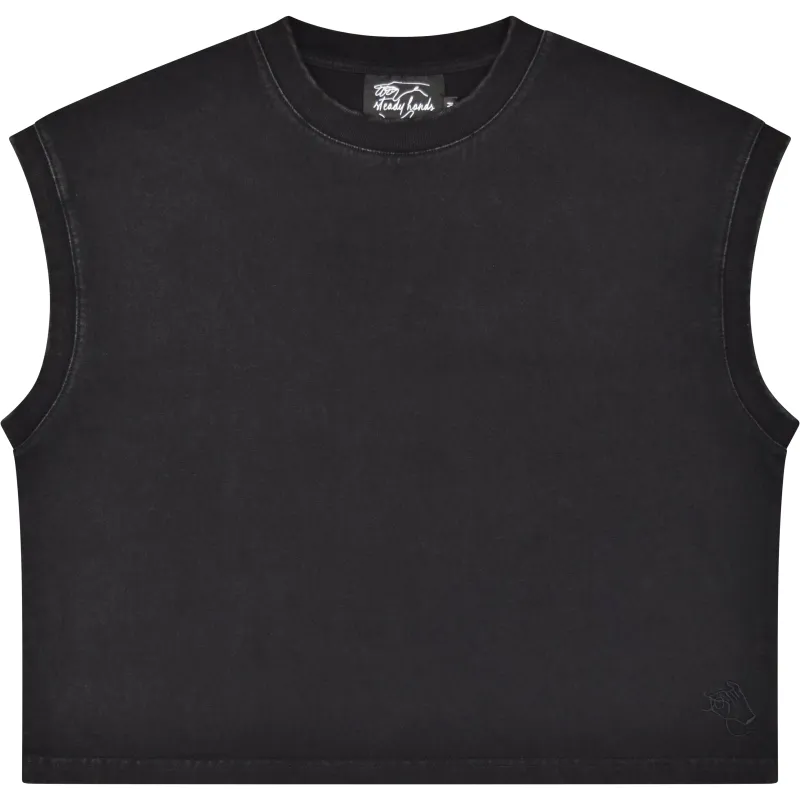 Black Washed Tank made by Steady Hands