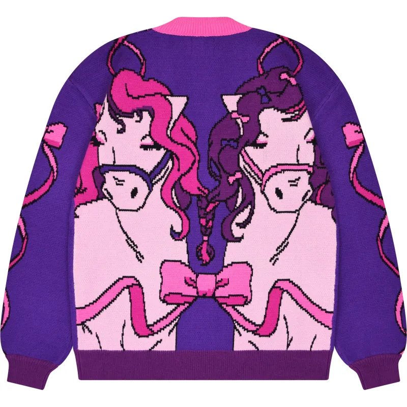 Ribbon Horse Cardigan sold by Steady Hands