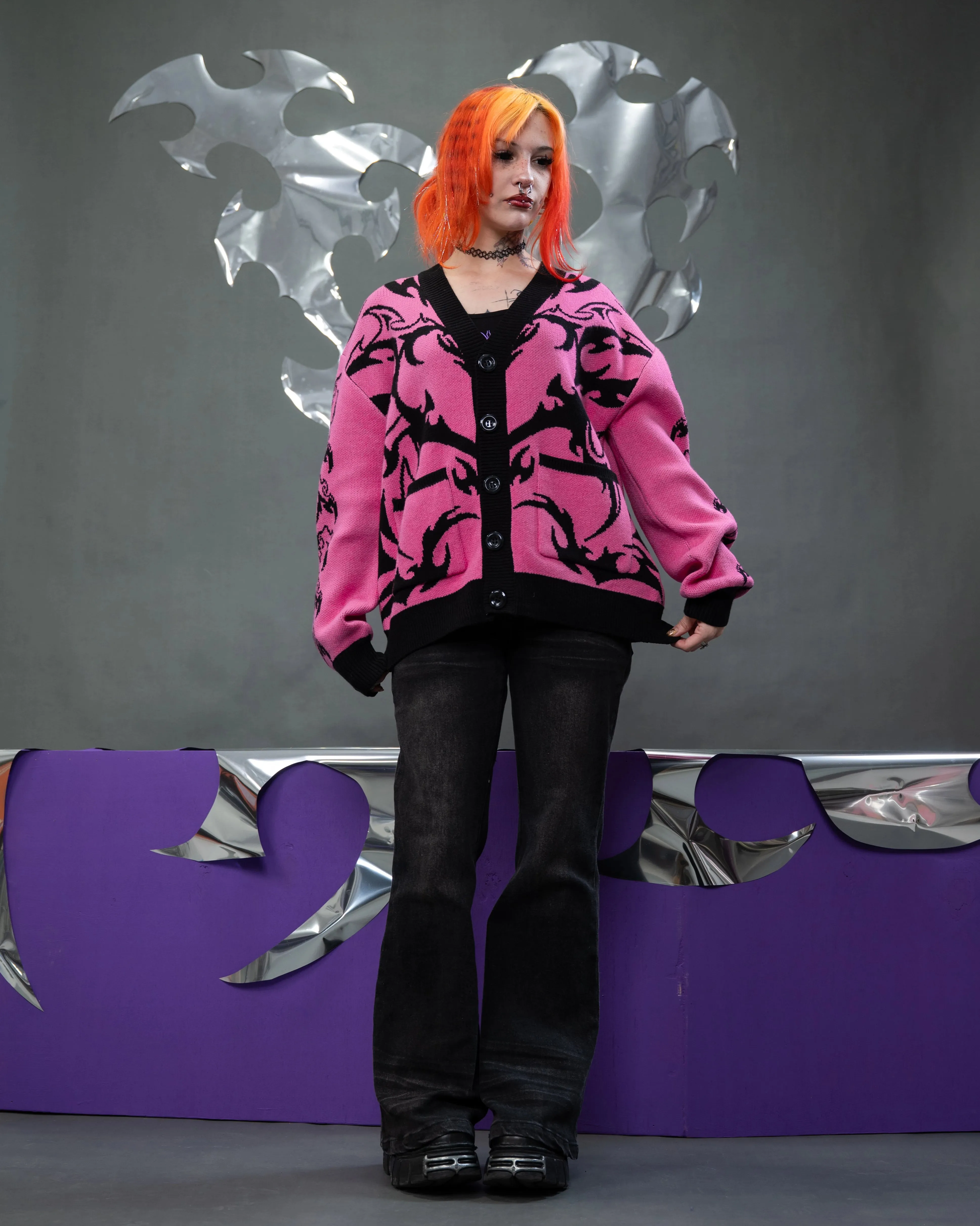 Cyber Heart Cardigan sold by Steady Hands product image thumbnail 5