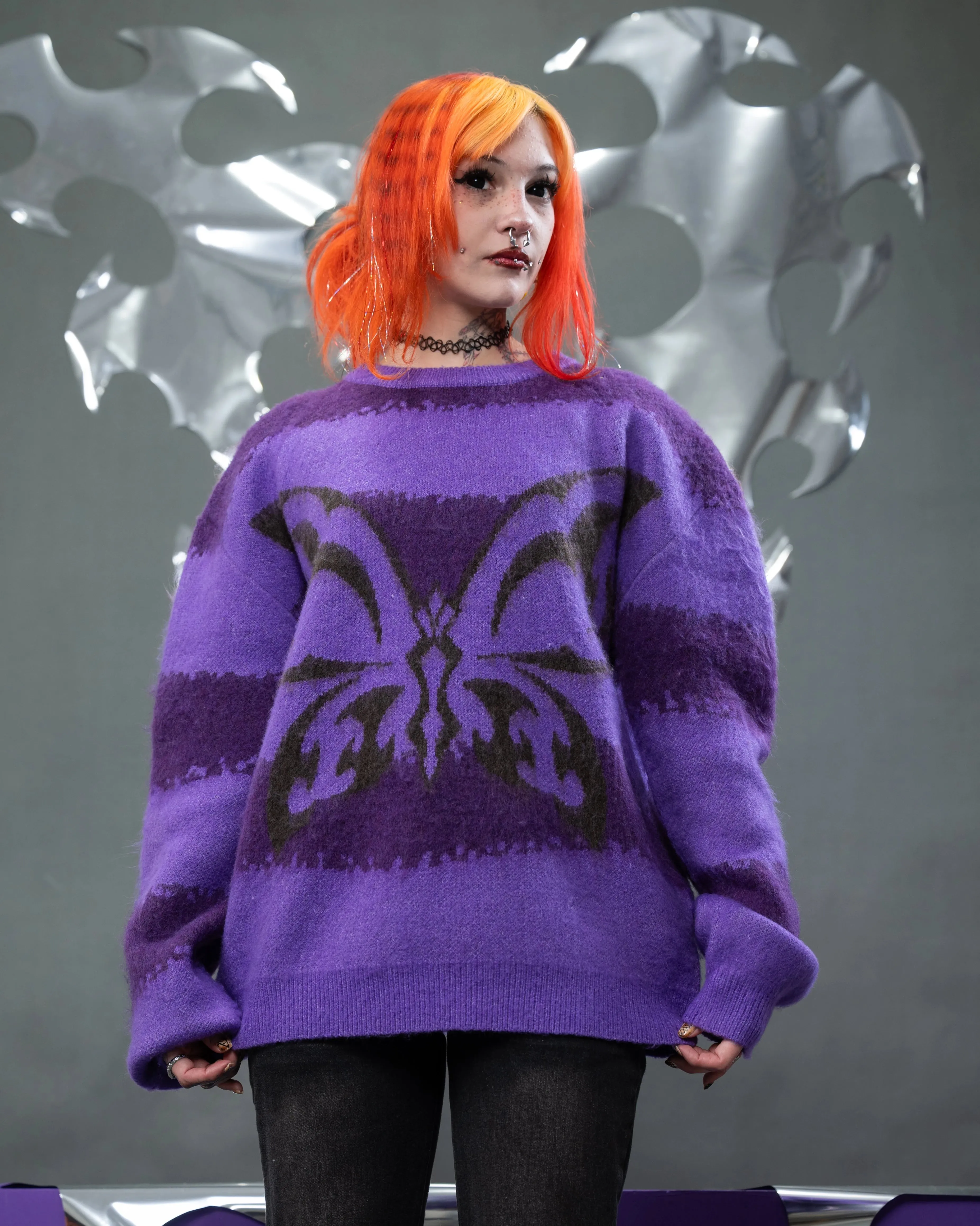 Cyber Butterfly Sweater sold by Steady Hands product image thumbnail 5