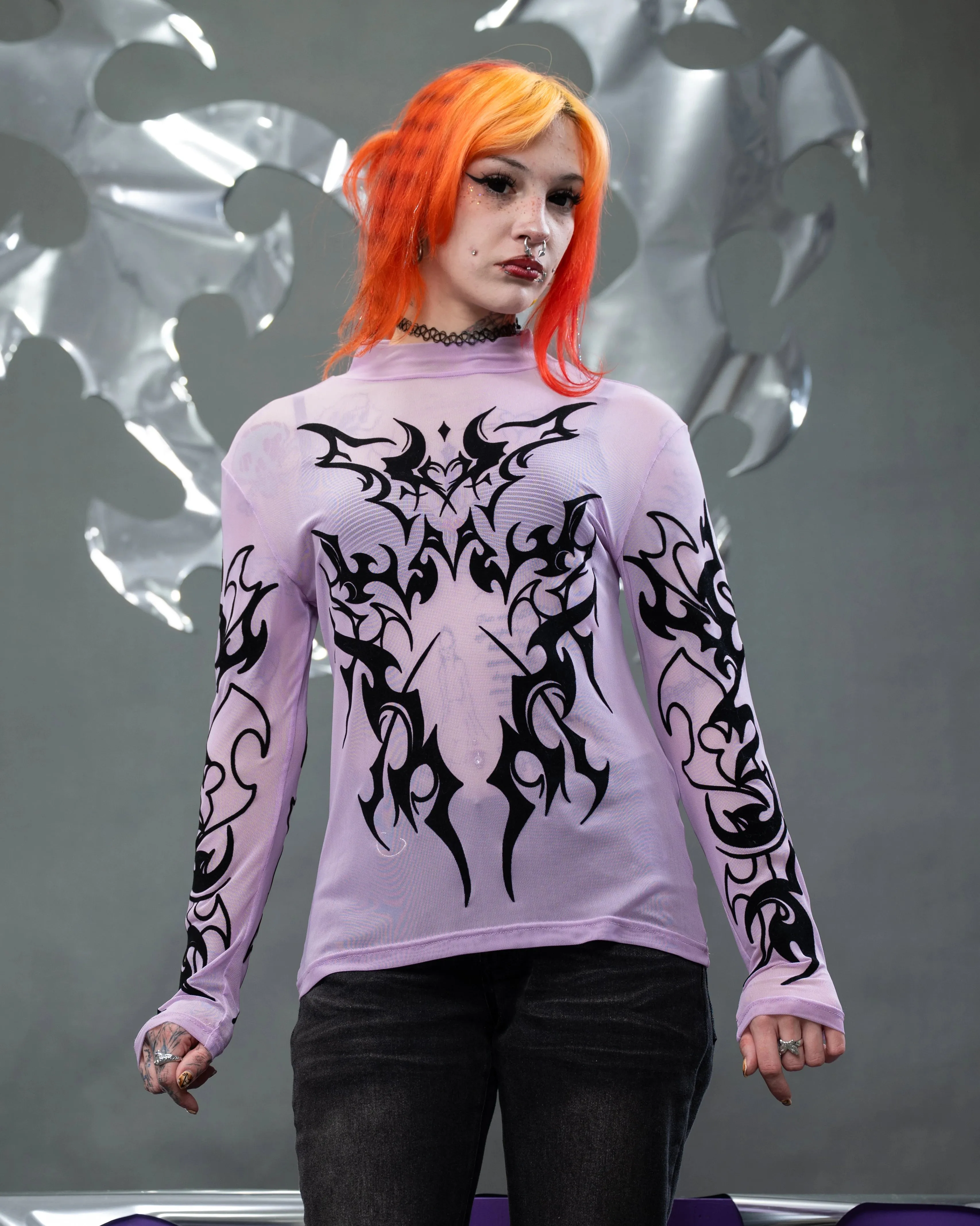 Cyber Mesh Top sold by Steady Hands product image thumbnail 5