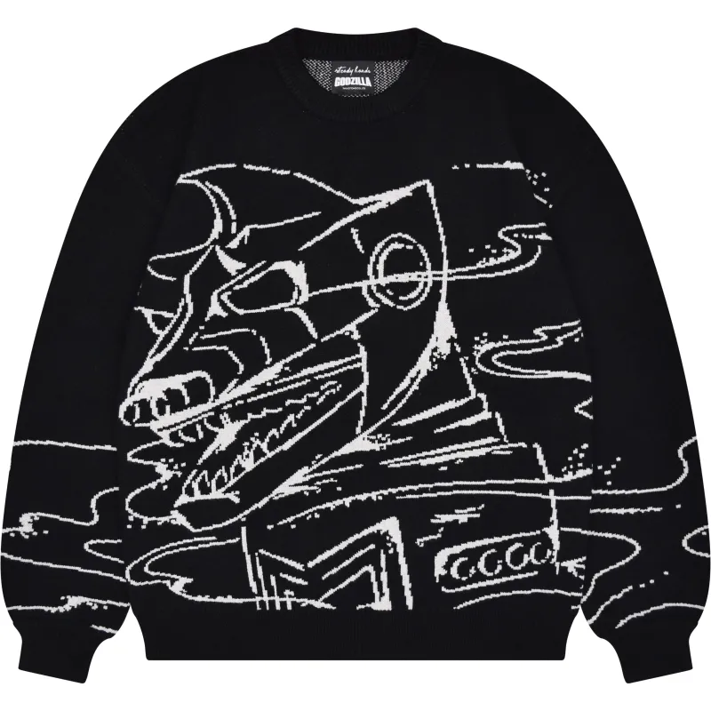 Mechagodzilla Attack Sweater made by Steady Hands