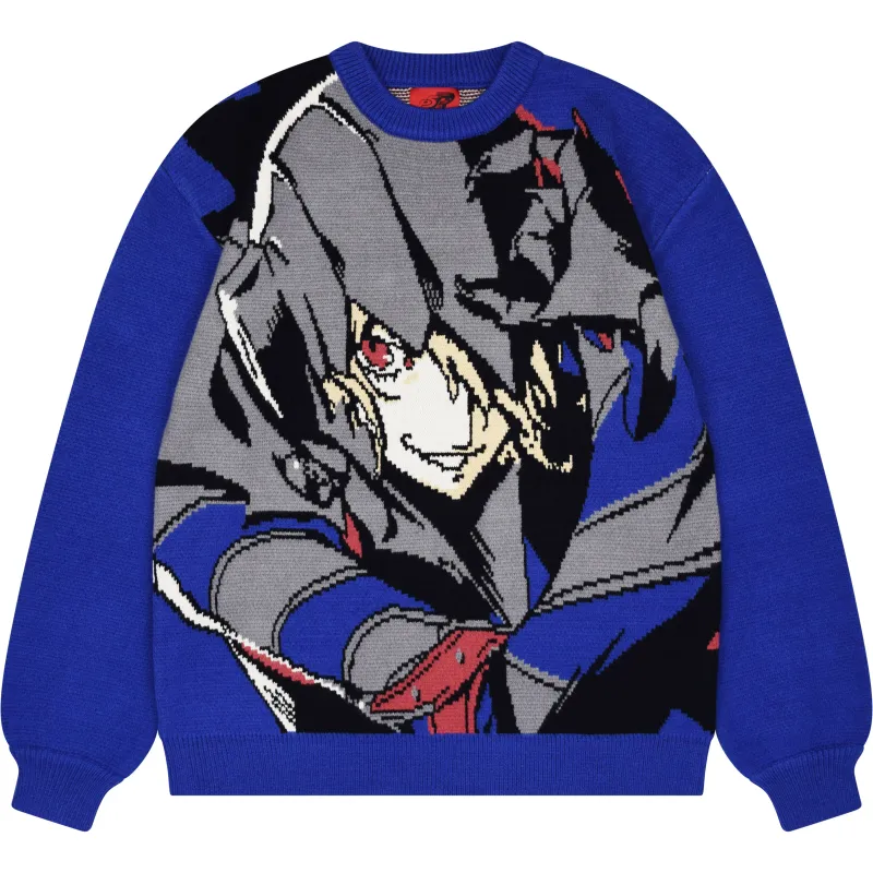 Black Mask Sweater made by Steady Hands