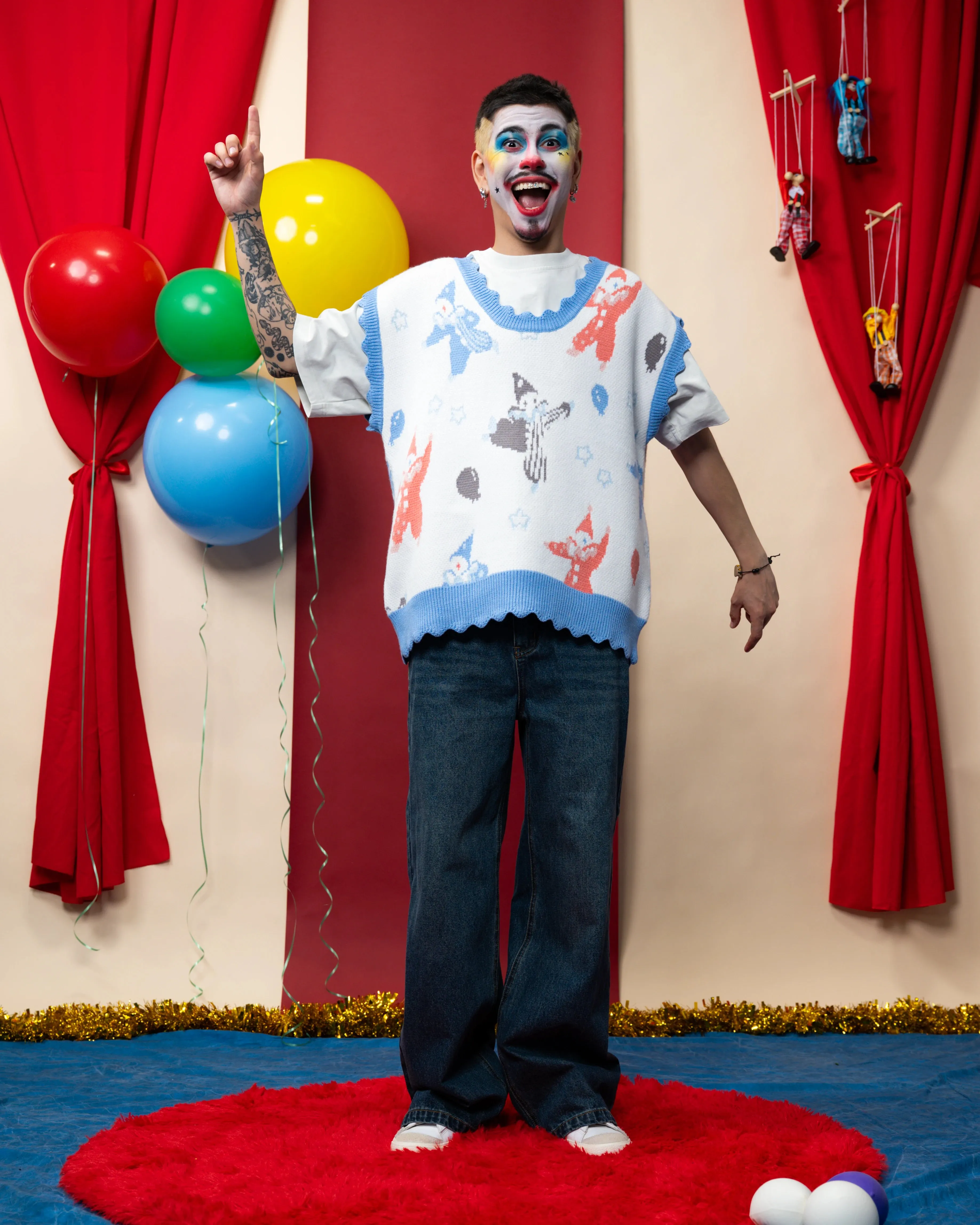 Clownin' Around Vest sold by Steady Hands product image thumbnail 3
