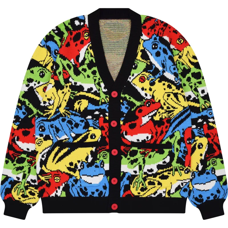 Feeling Froggy Cardigan made by Steady Hands