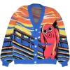 Nobody Sausage Scream Cardigan sold by Steady Hands