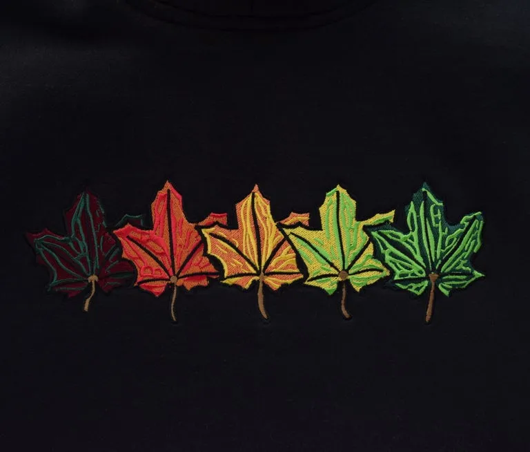 Black Leaves Hoodie sold by Steady Hands product image thumbnail 2