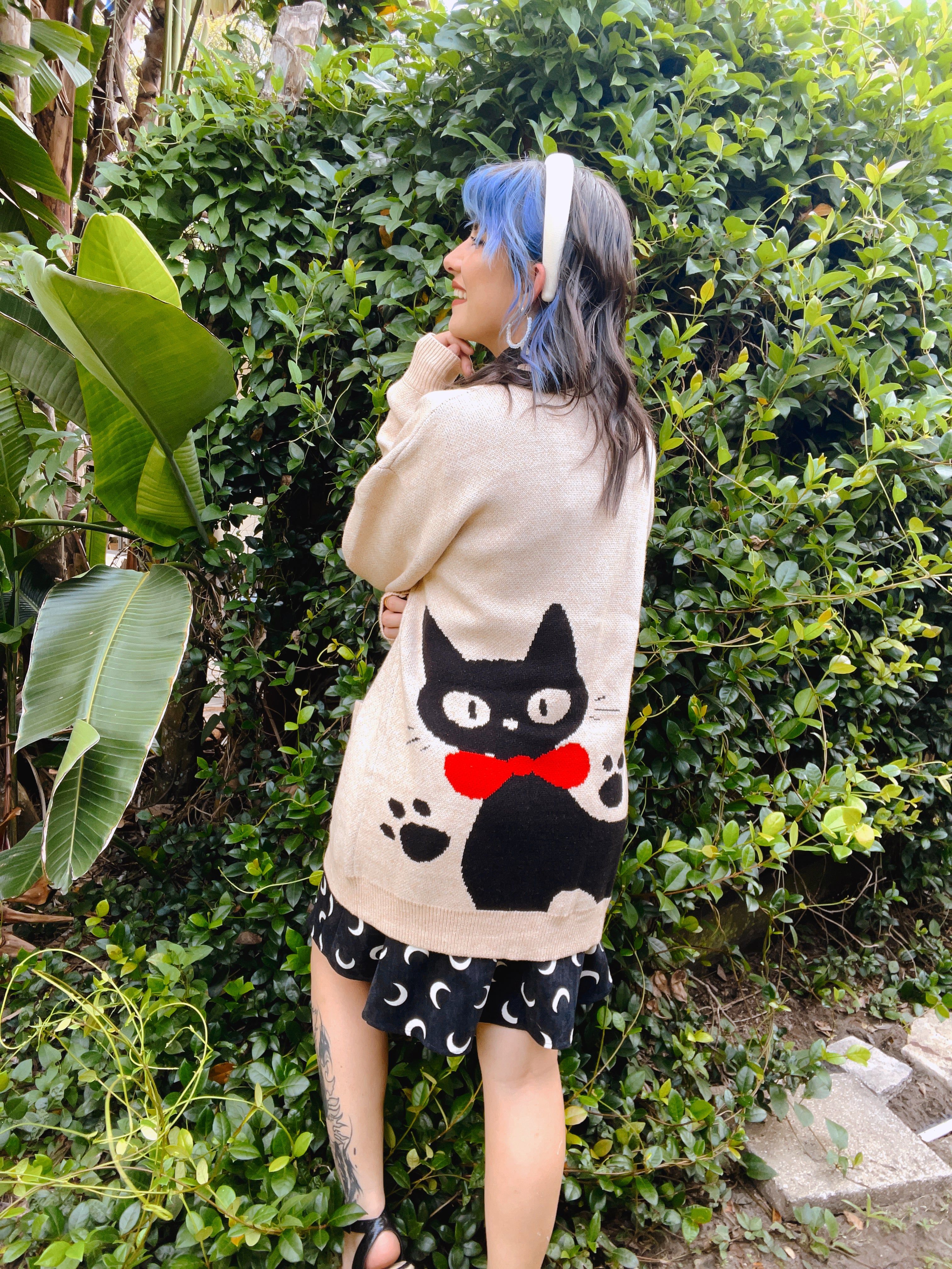 Delivery Cat Cardigan sold by Steady Hands product image thumbnail 5