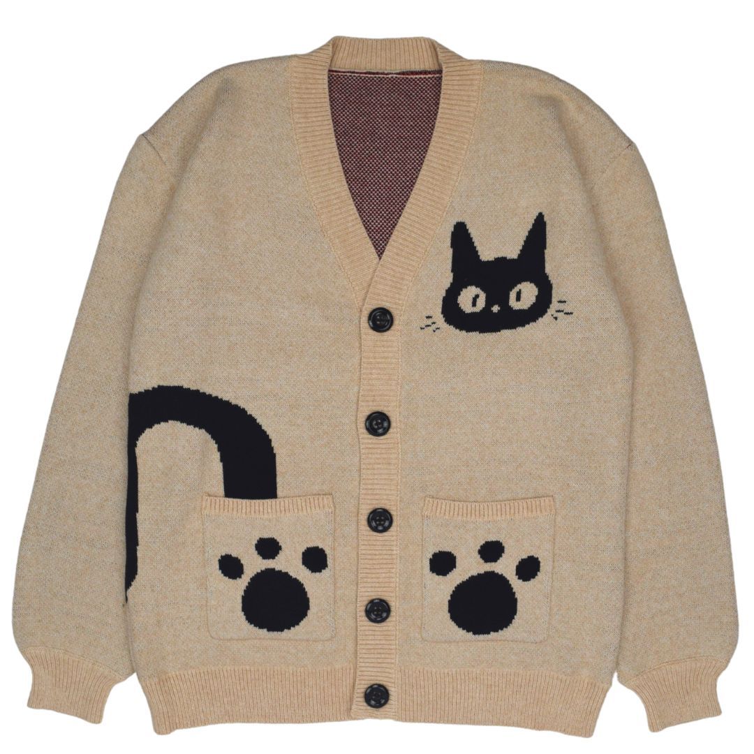 Delivery Cat Cardigan sold by Steady Hands product image thumbnail 2