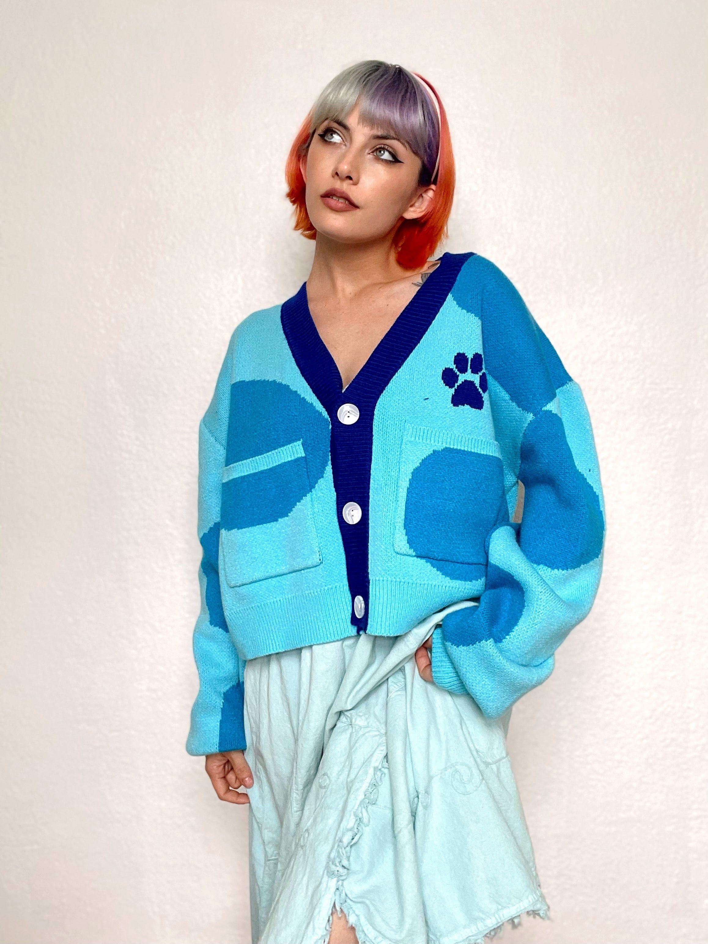 Cropped Blue's Cardigan sold by Steady Hands product image thumbnail 4