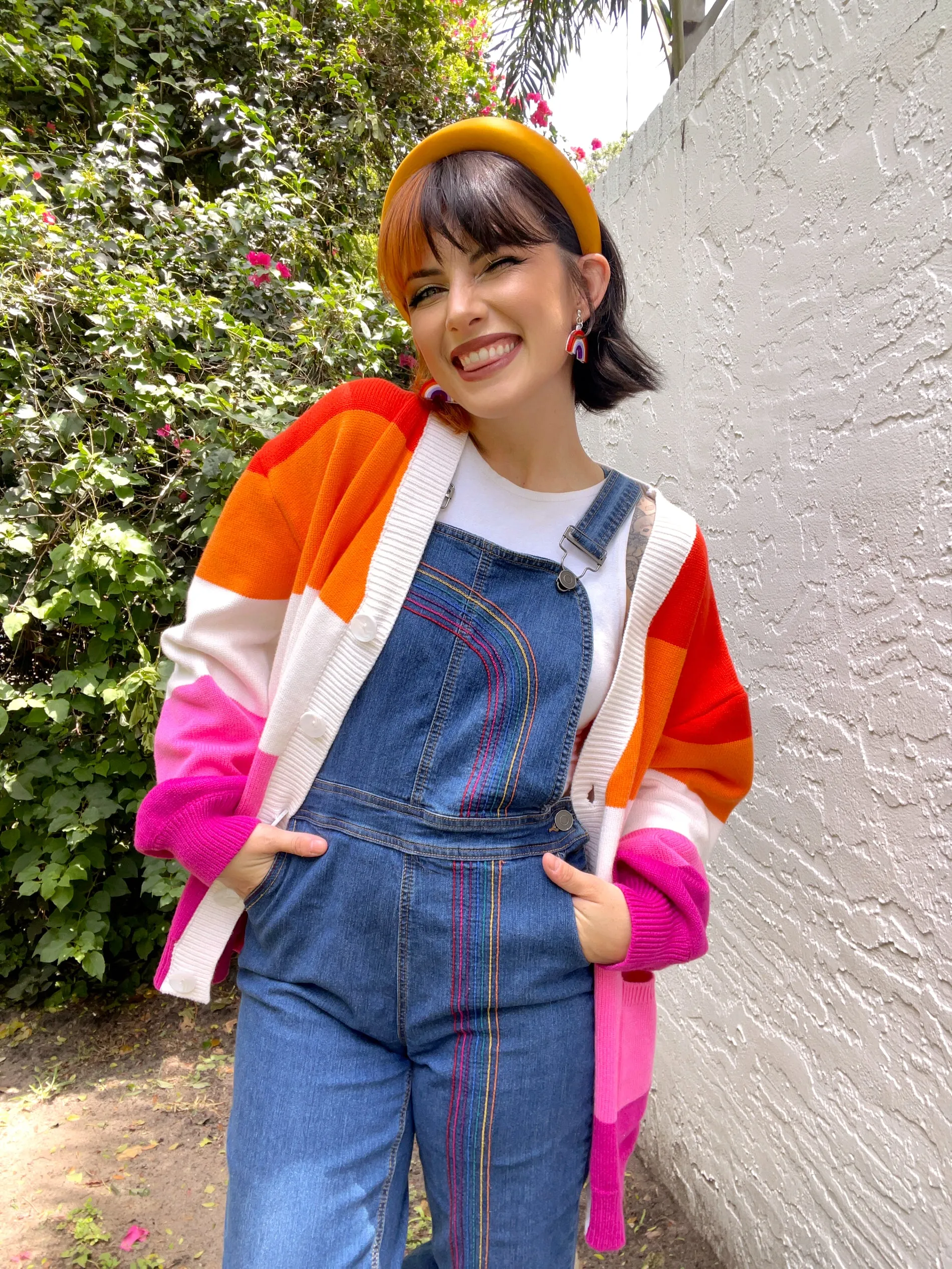 Lesbian Pride Cardigan sold by Steady Hands product image thumbnail 5