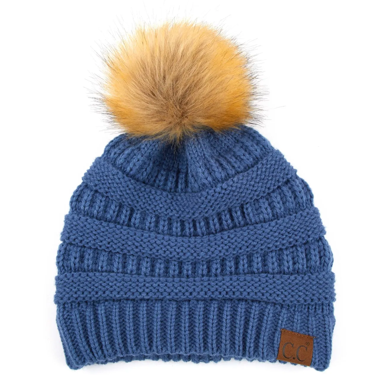 CC Tan Pom Beanie sold by Magnolia & Oak product image thumbnail 4