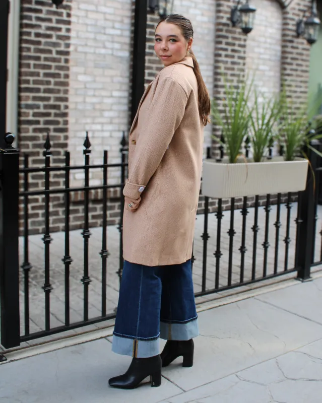 Button Front Car Coat made by Tribal