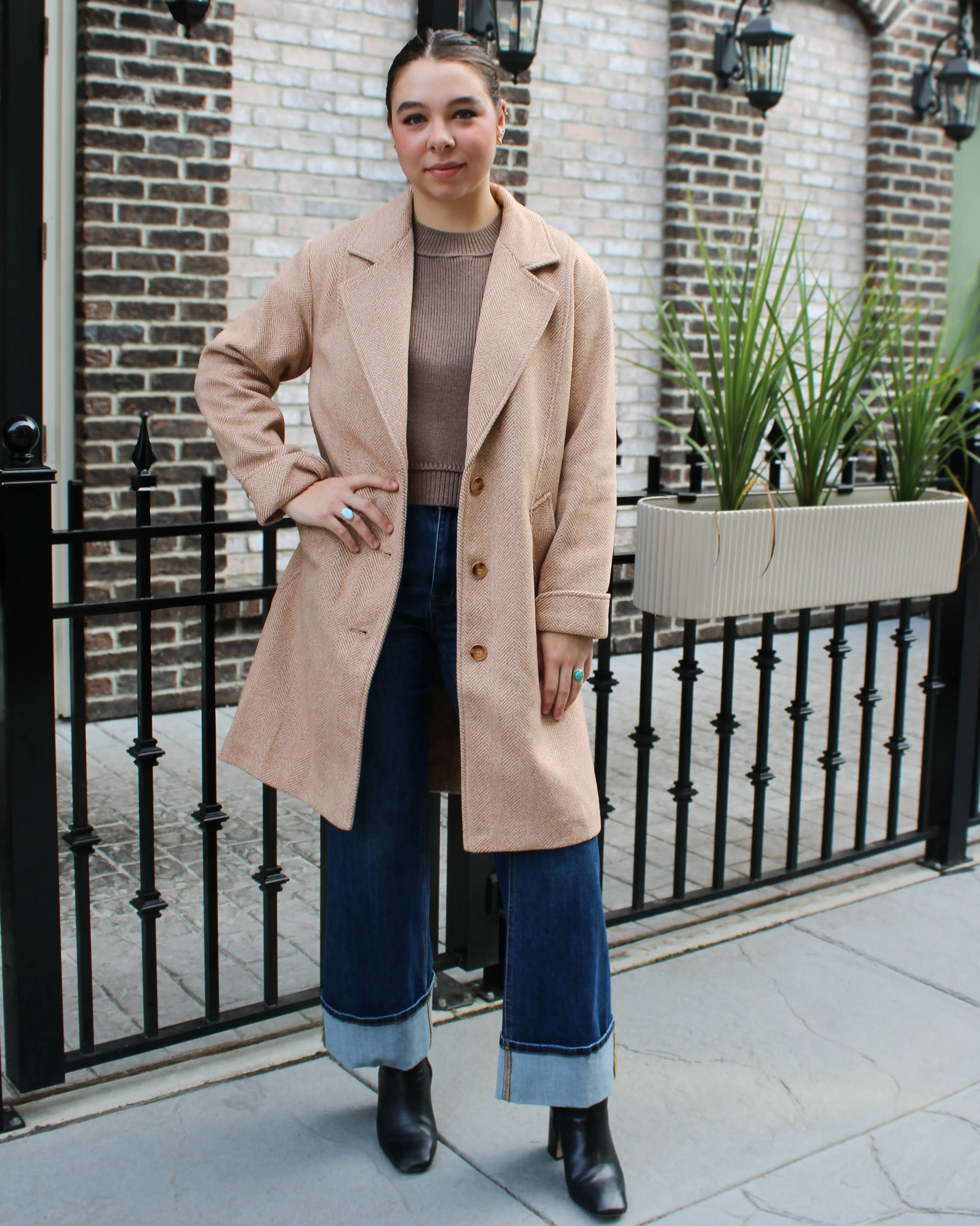 Button Front Car Coat sold by Magnolia & Oak product image thumbnail 5