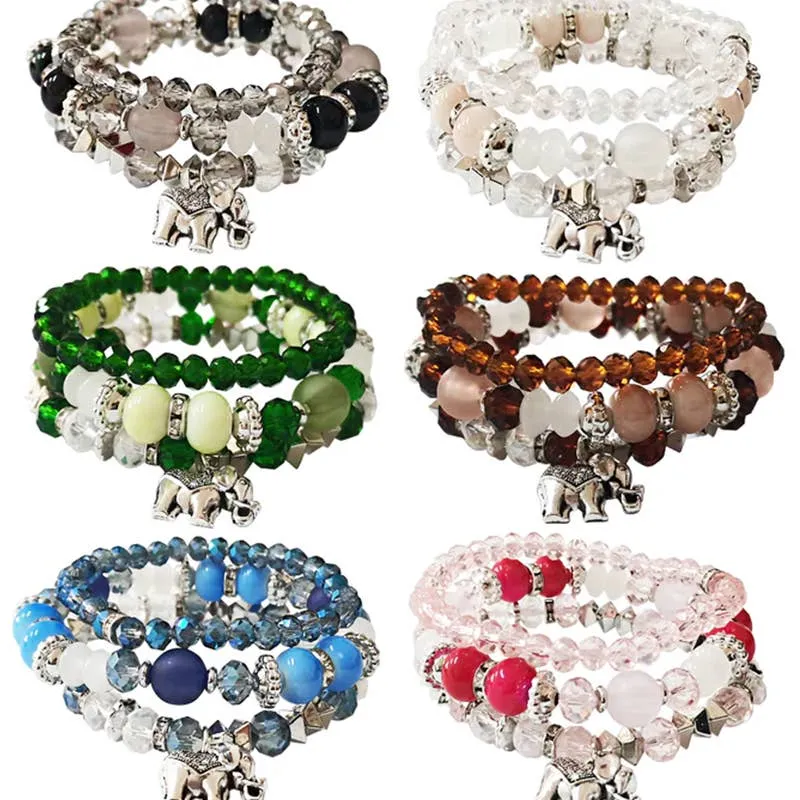 Bohemian Lucky Elephant Beaded Bracelet sold by Magnolia & Oak