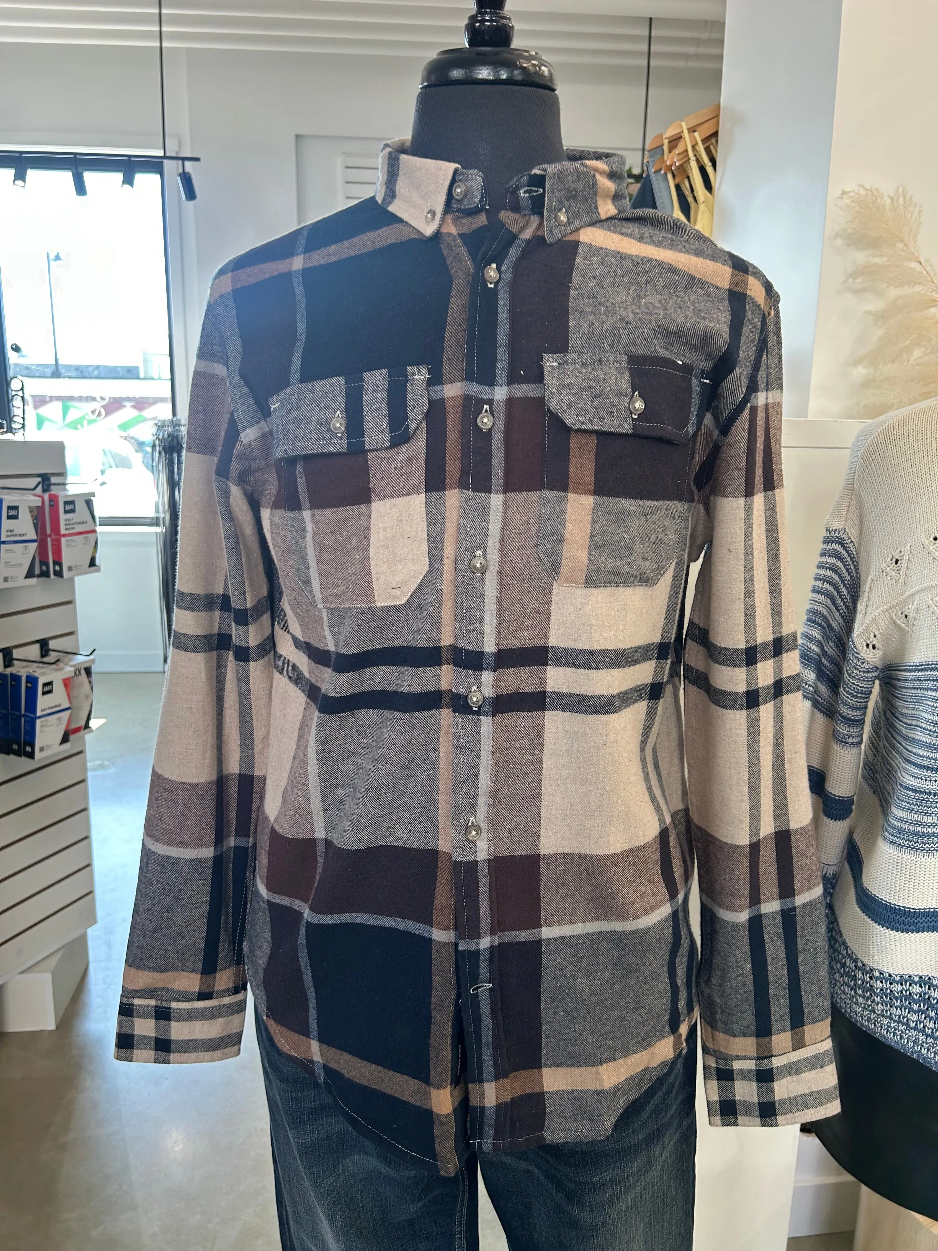 Men’s Plaid Button Up Shirt sold by Magnolia & Oak