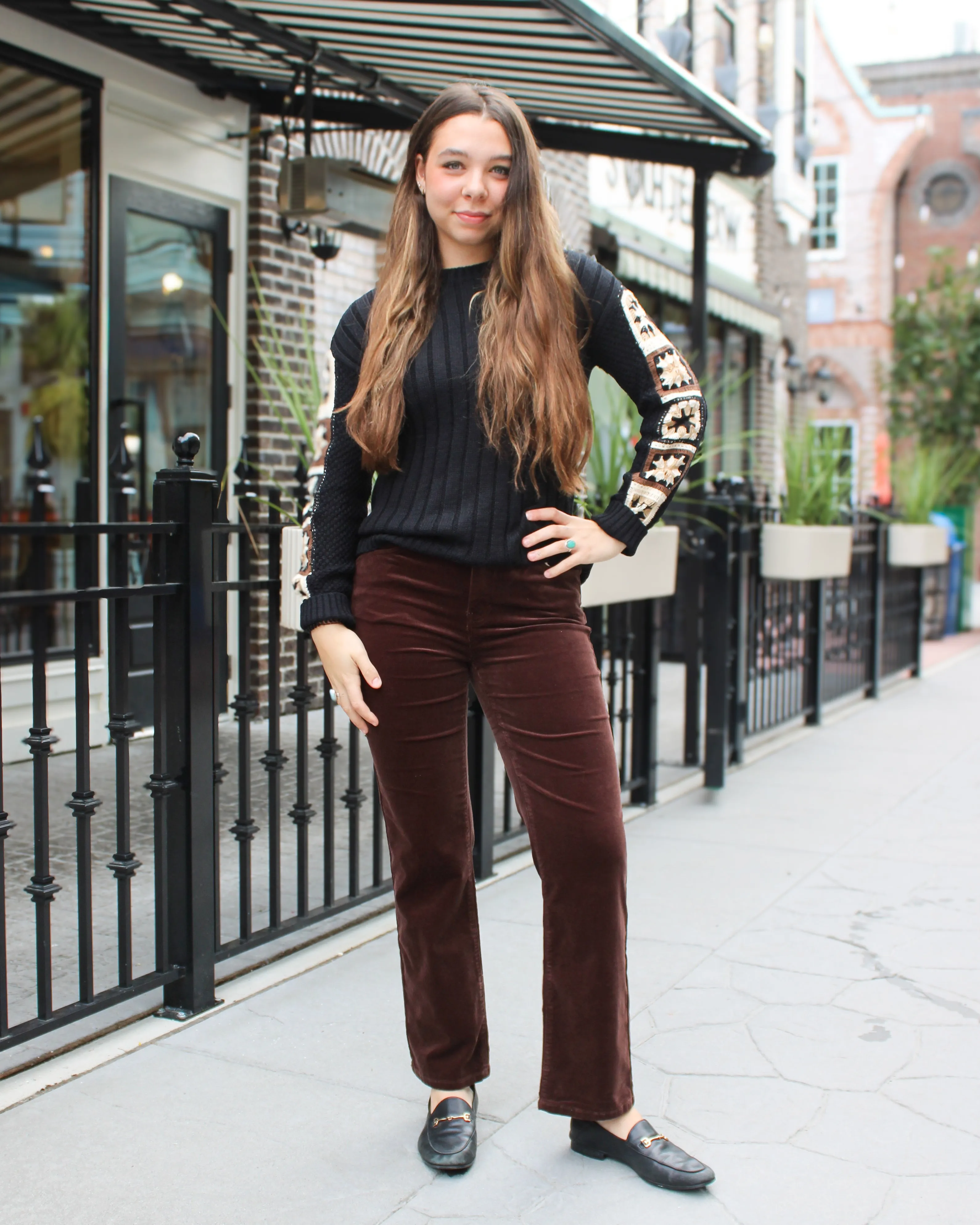 Crochet Sleeve Sweater sold by Magnolia & Oak product image thumbnail 2