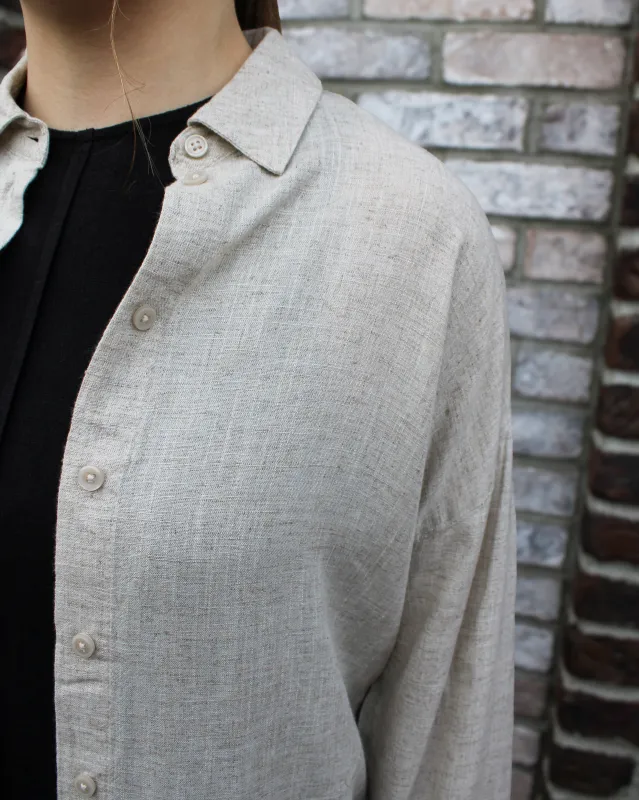 Leilani Loose Linen Shirt made by Noisy may