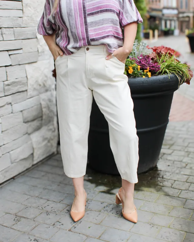 Audrey Cropped Barrel Jeans sold by Magnolia & Oak