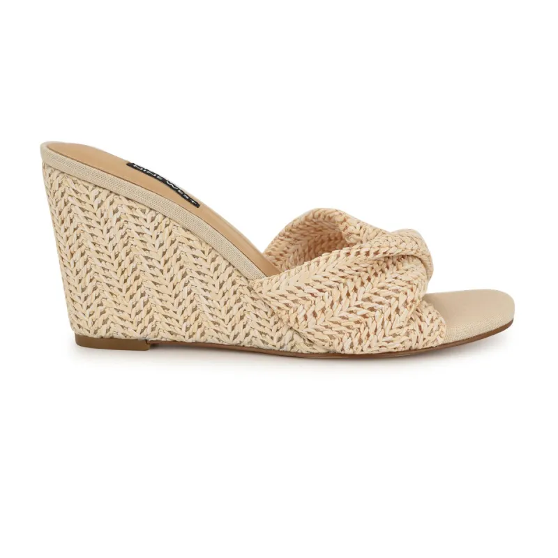 Nikhil Raffia Wedge sold by Magnolia & Oak