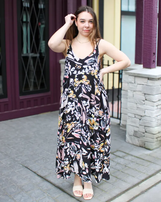 Lined Maxi Dress with Adjustable Chord Straps sold by Magnolia & Oak
