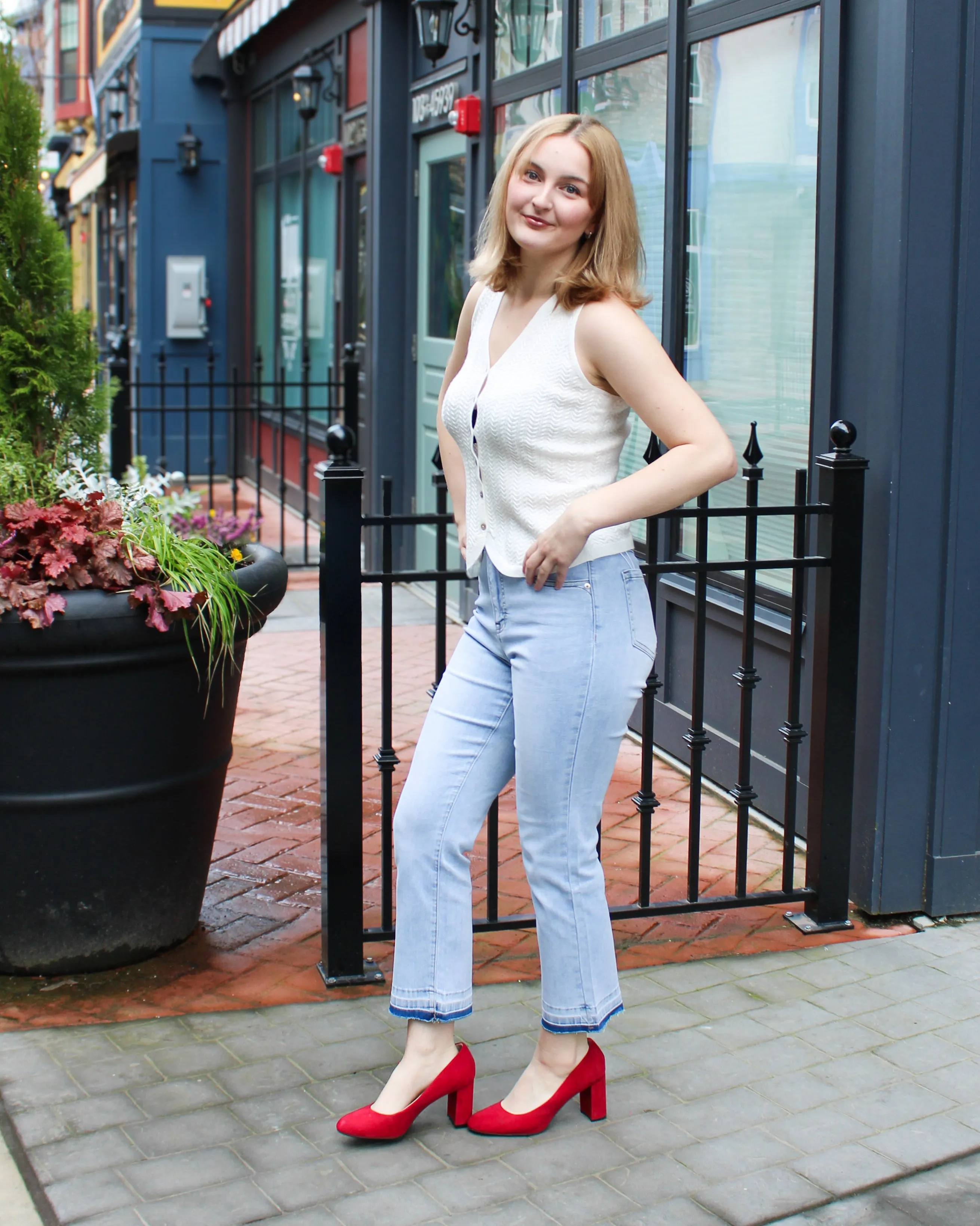 Sophia Microflare Cropped Jeans sold by Magnolia & Oak product image thumbnail 5