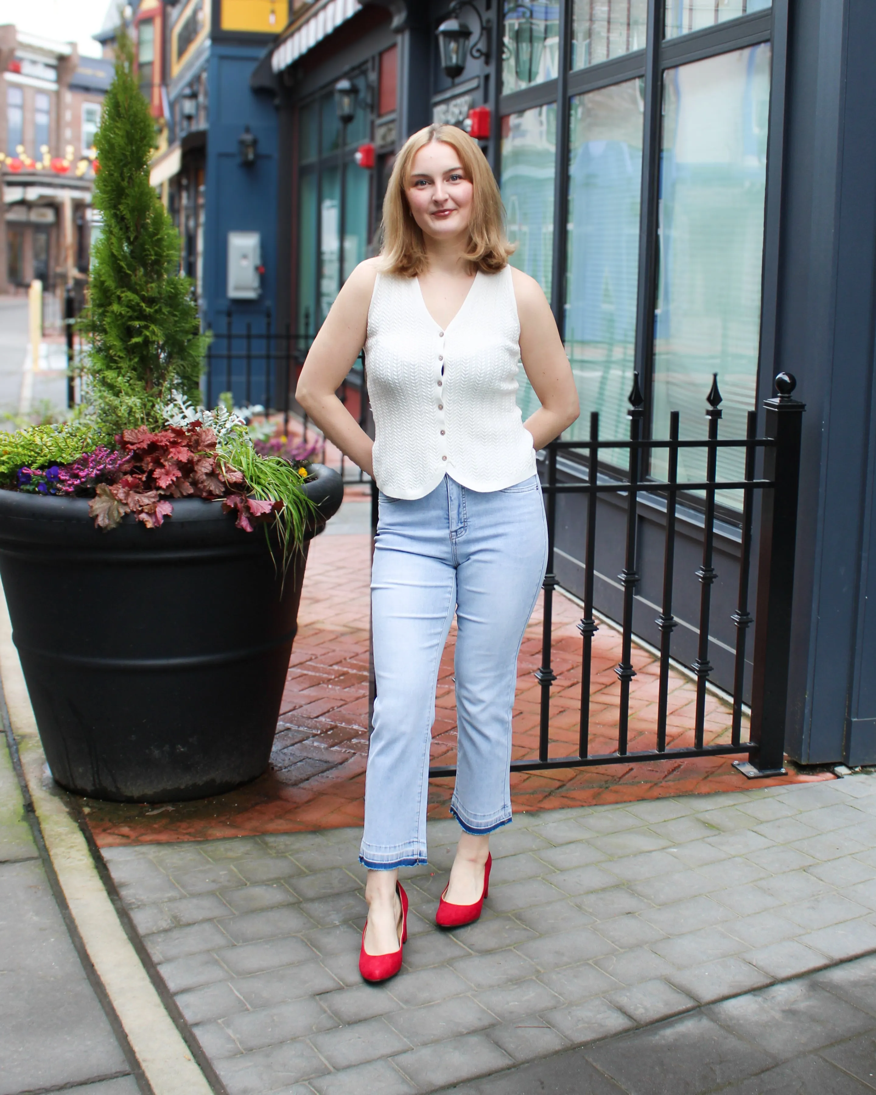 Sophia Microflare Cropped Jeans sold by Magnolia & Oak product image thumbnail 4