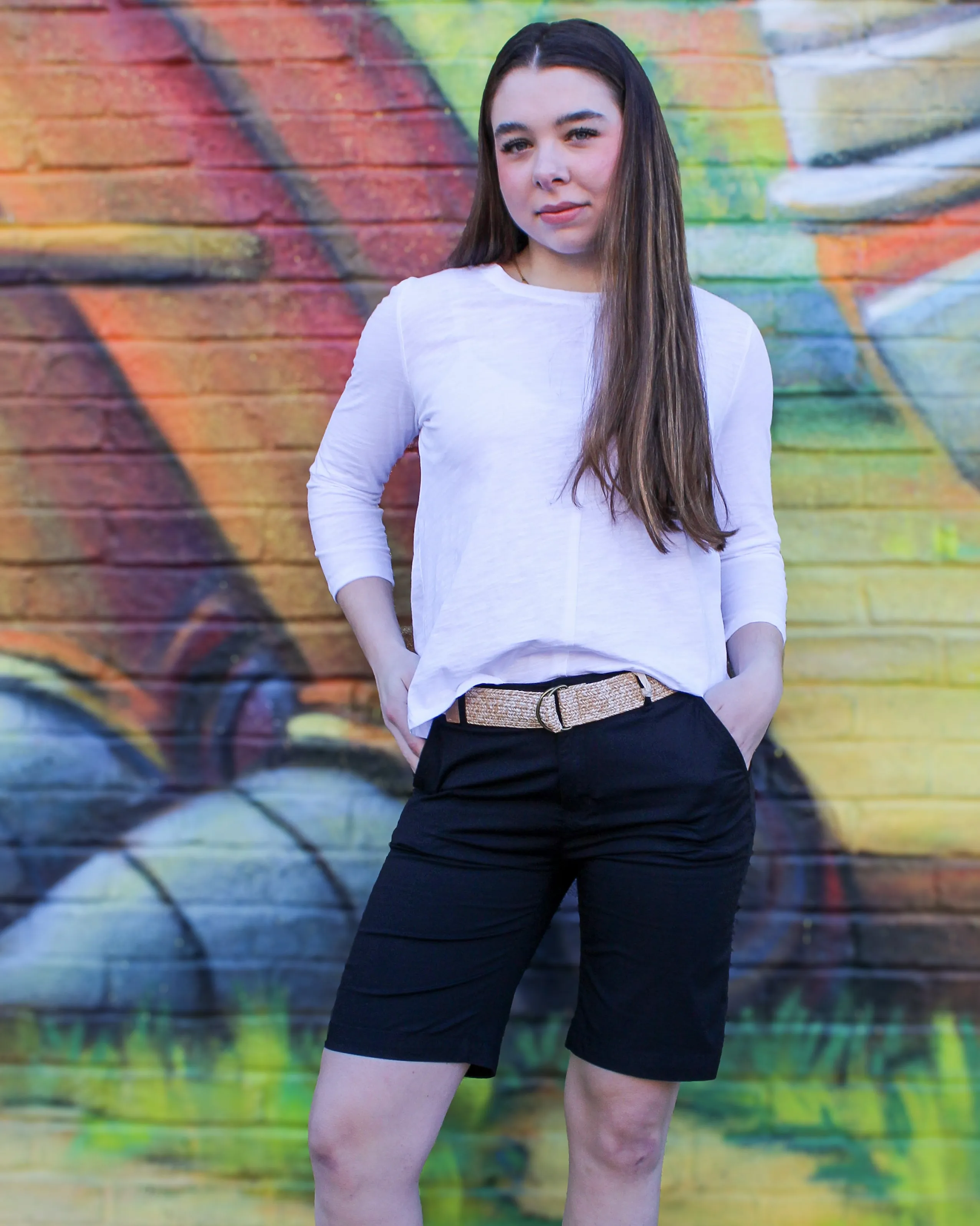 Roll Up Cuff Short with Belt sold by Magnolia & Oak product image thumbnail 3