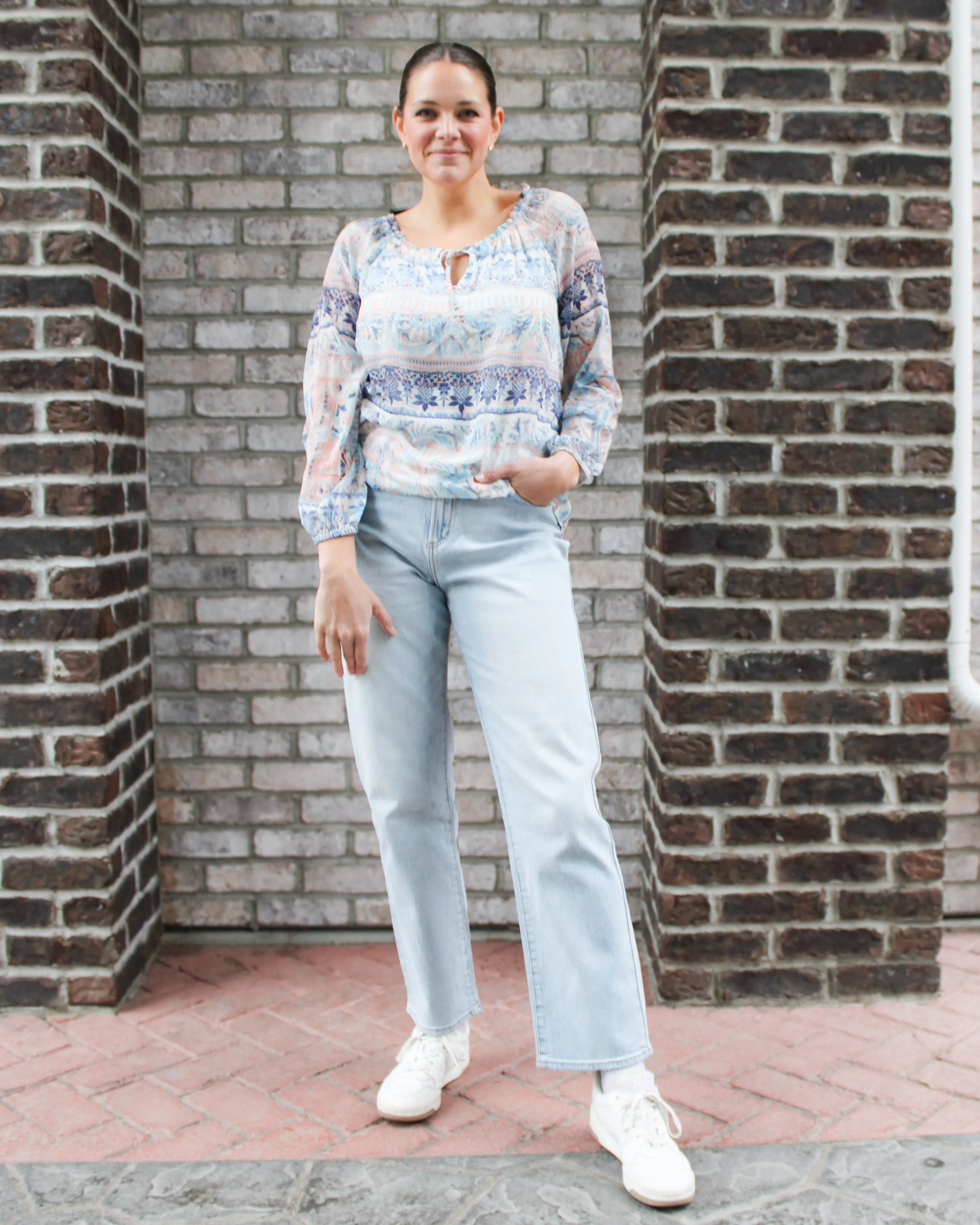 Printed Raglan Blouse sold by Magnolia & Oak