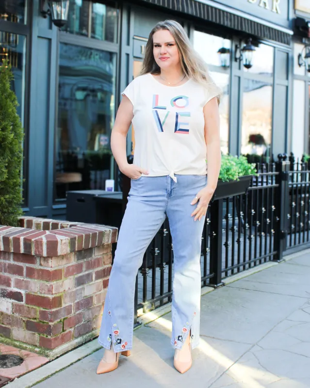 Love Tee with Front Knot sold by Magnolia & Oak