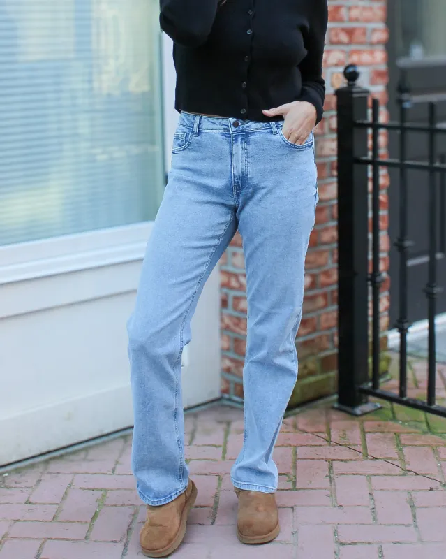 Monica High Waisted Straight Jeans sold by Magnolia & Oak