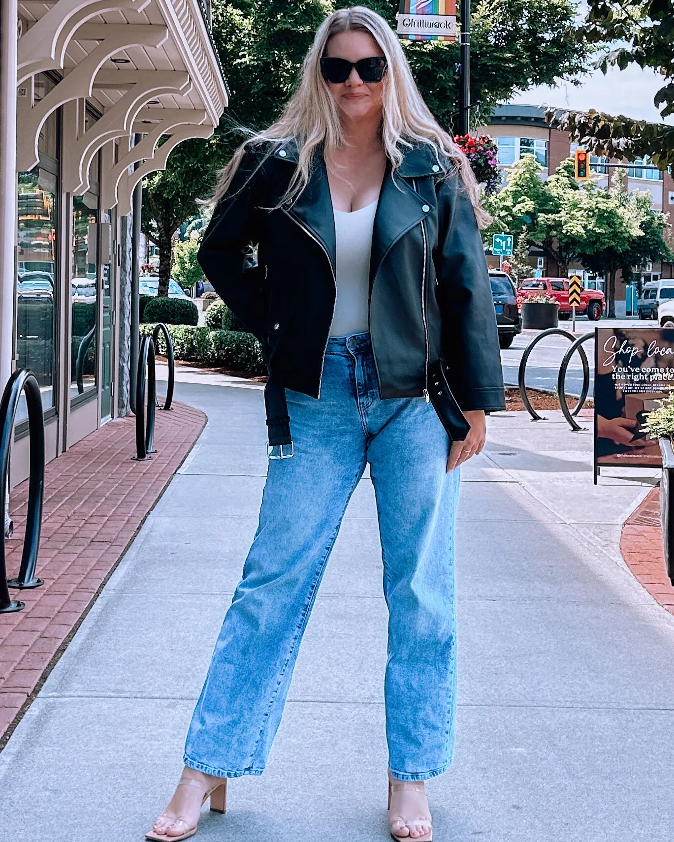 Paulina Oversized Biker Jacket sold by Magnolia & Oak product image thumbnail 3