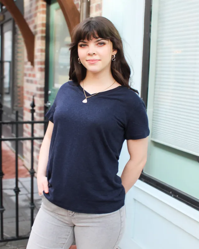 Linen V-Neck Shirt sold by Magnolia & Oak