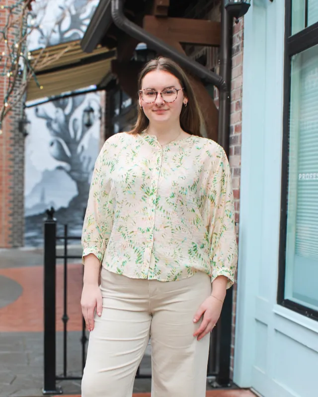 Flowy Dolman Sleeve Blouse made by Tribal